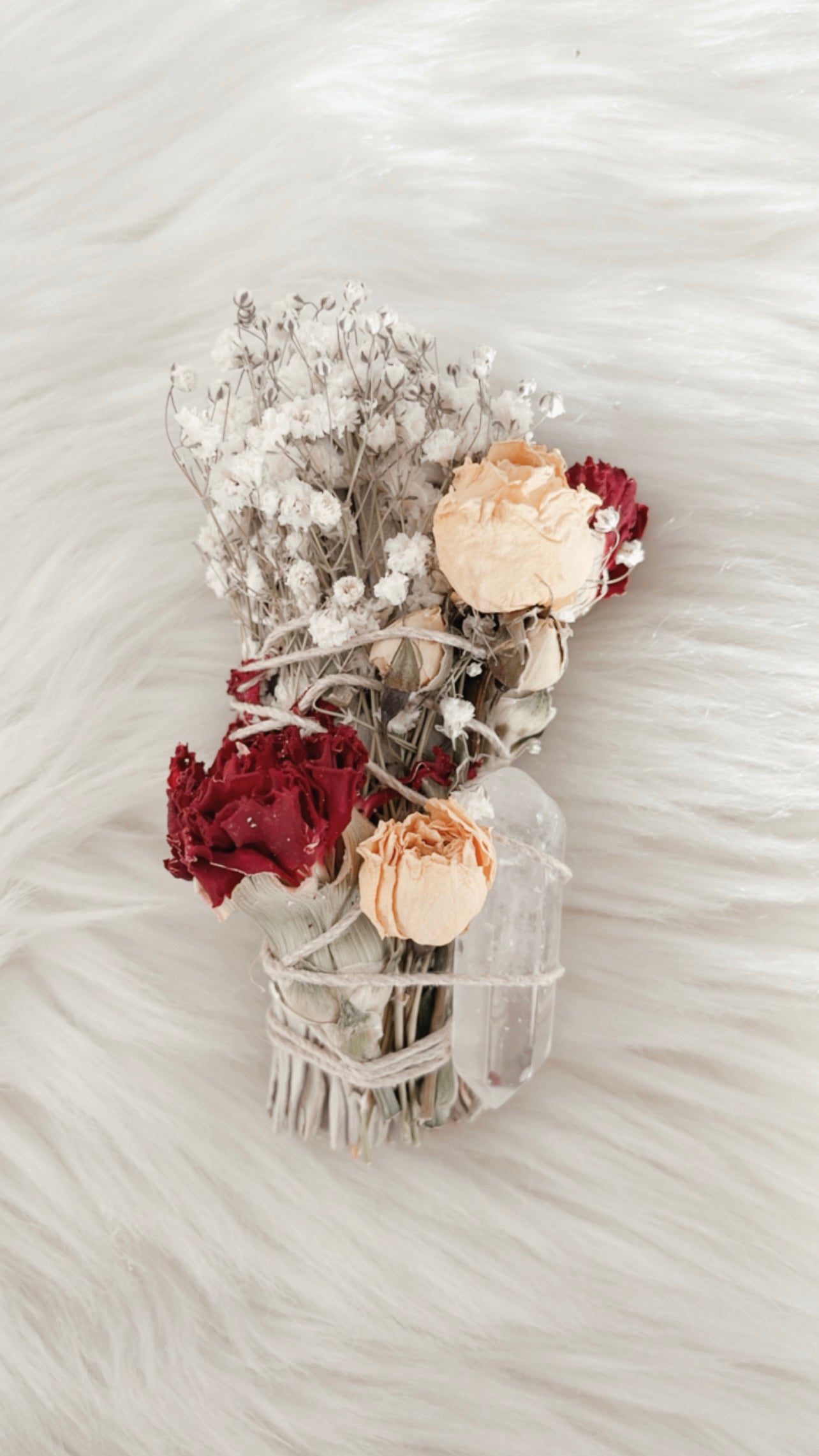 Floral Sage Bundle w Clear Quartz