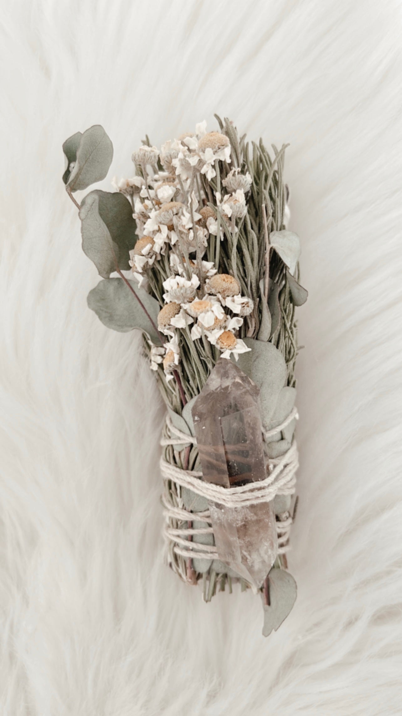 Floral Sage Bundle w Smoky Quartz