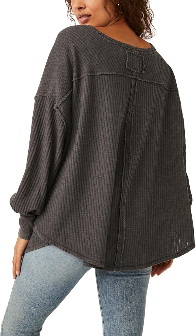 EUC Free People Coraline Thermal Top (LARGE)