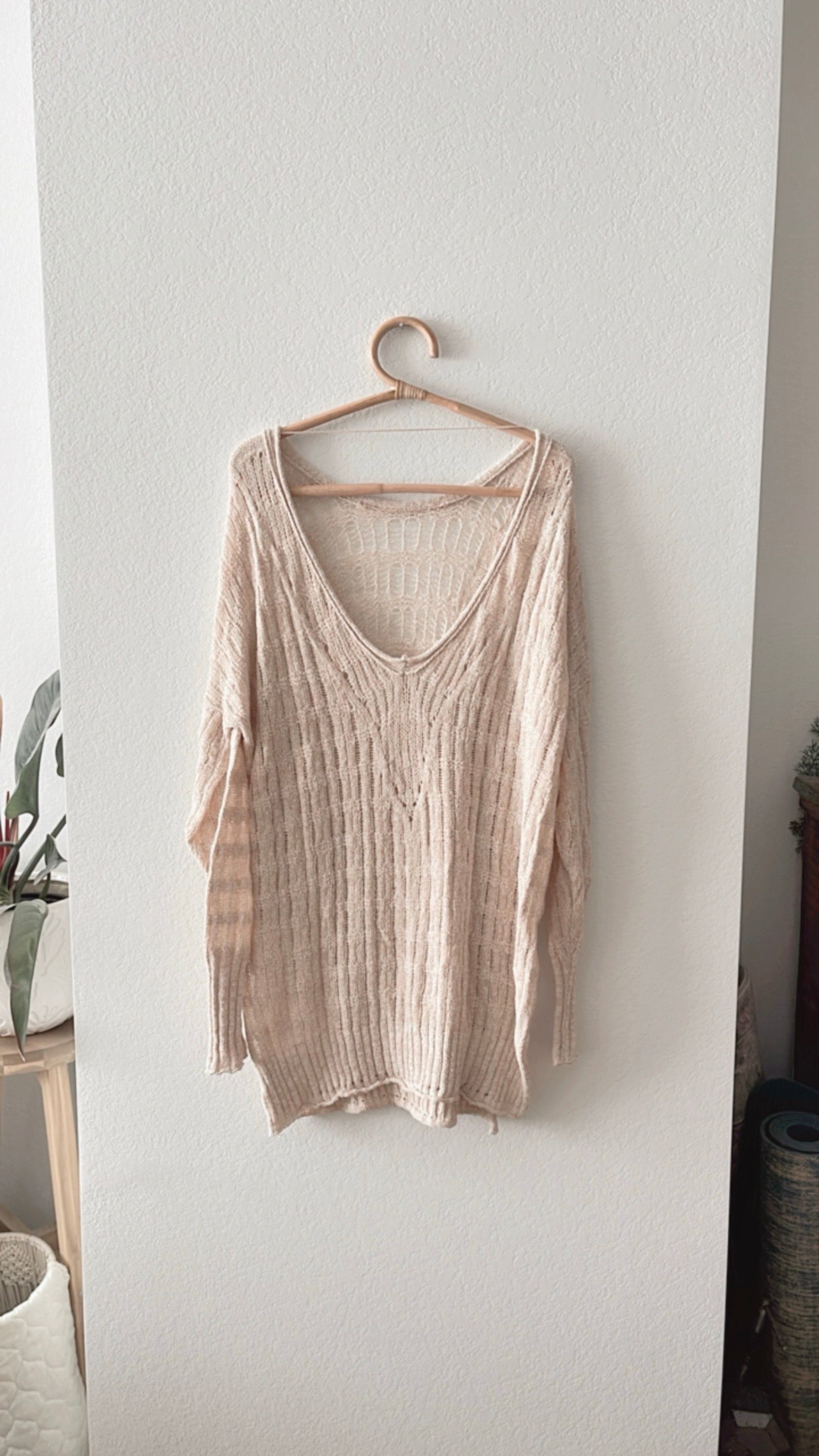 NWOT FP Pointelle Sweater (SMALL)