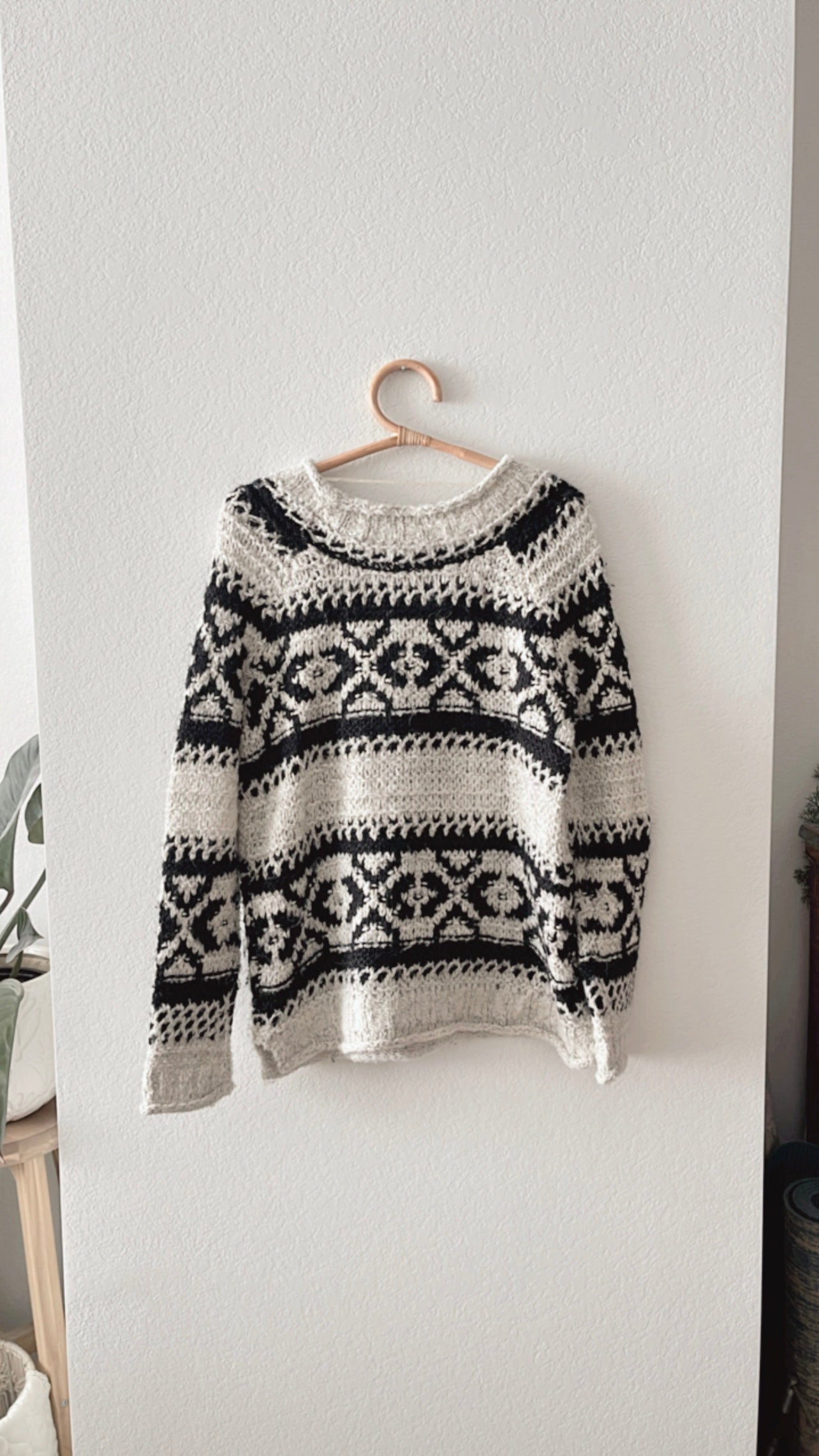 GC Free People Silver Reed Fair Isle Sweater (MEDIUM)