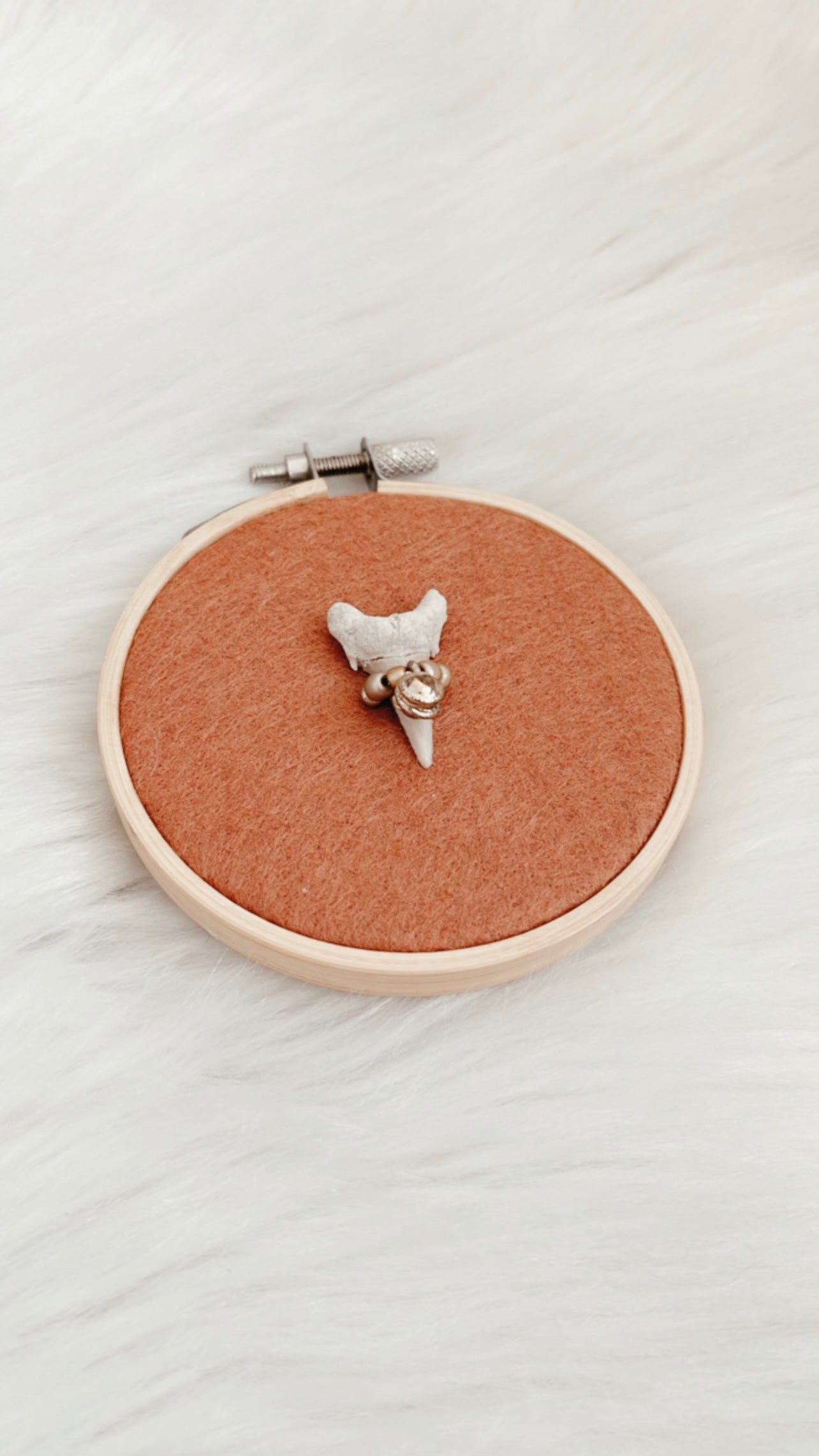 Beatrix Mixed Media Hoop - 3.5in