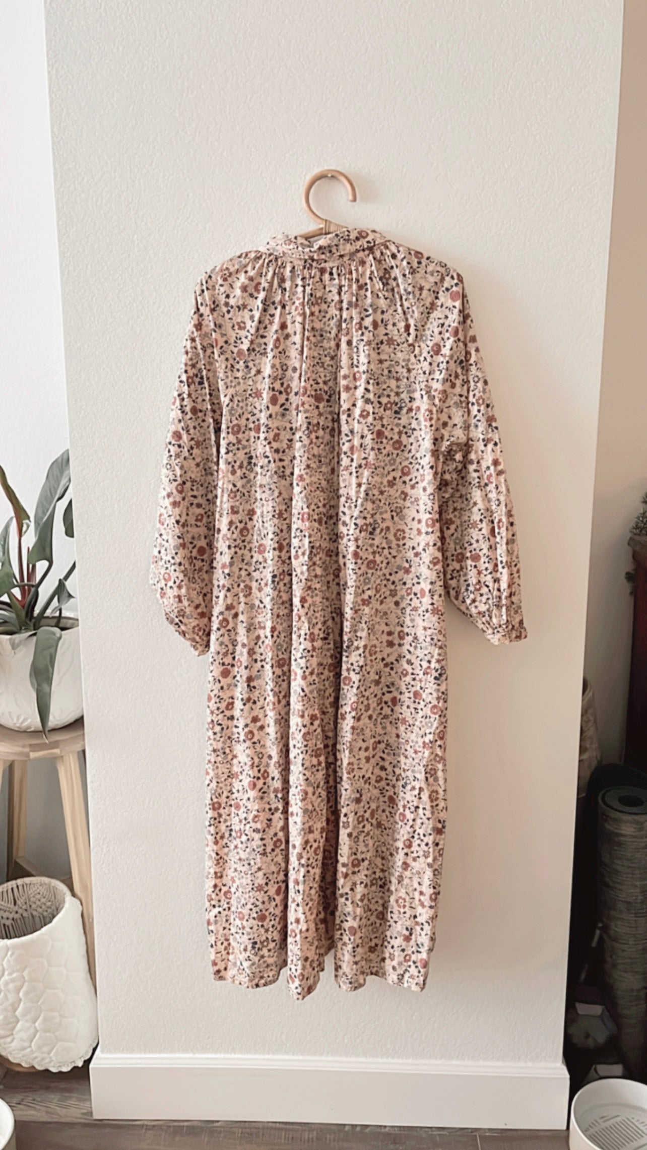 EUC Christy Dawn Shirt Dress Maxi (LARGE)