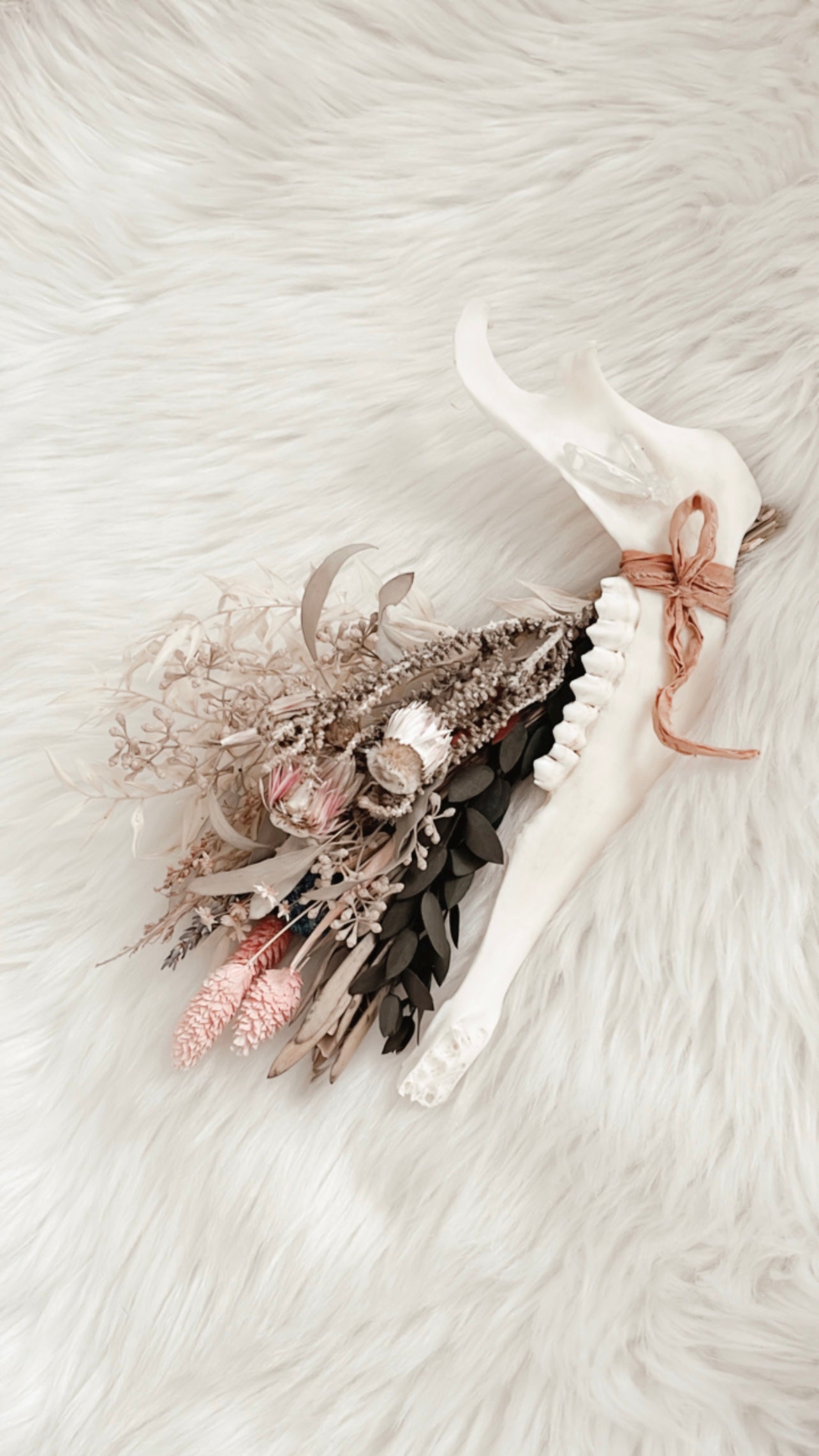 Deer Jaw Floral Arrangement