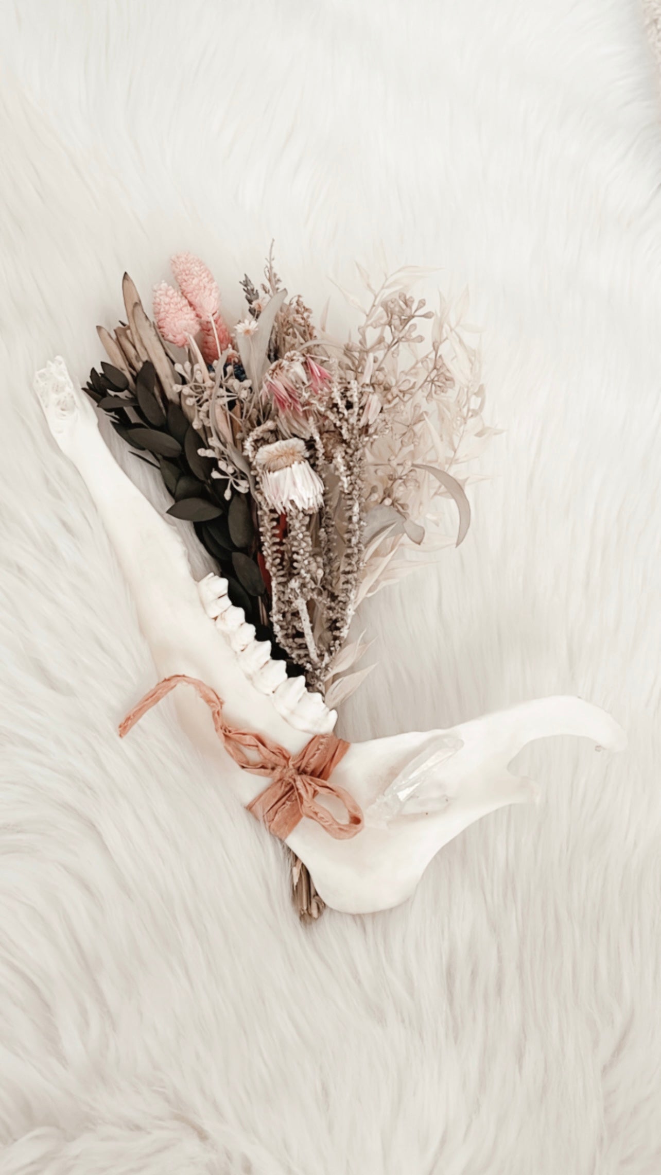 Deer Jaw Floral Arrangement