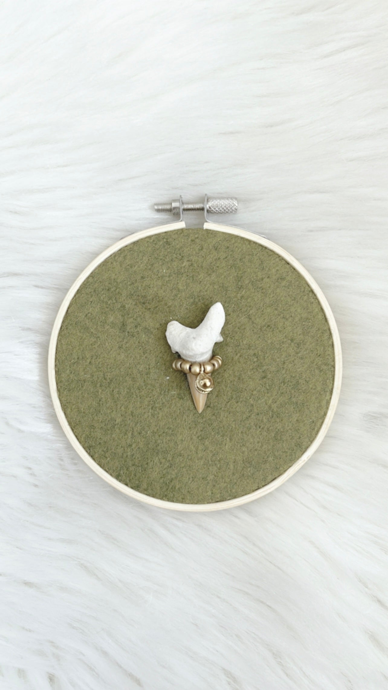 Deirdre Mixed Media Hoop - 4.5in