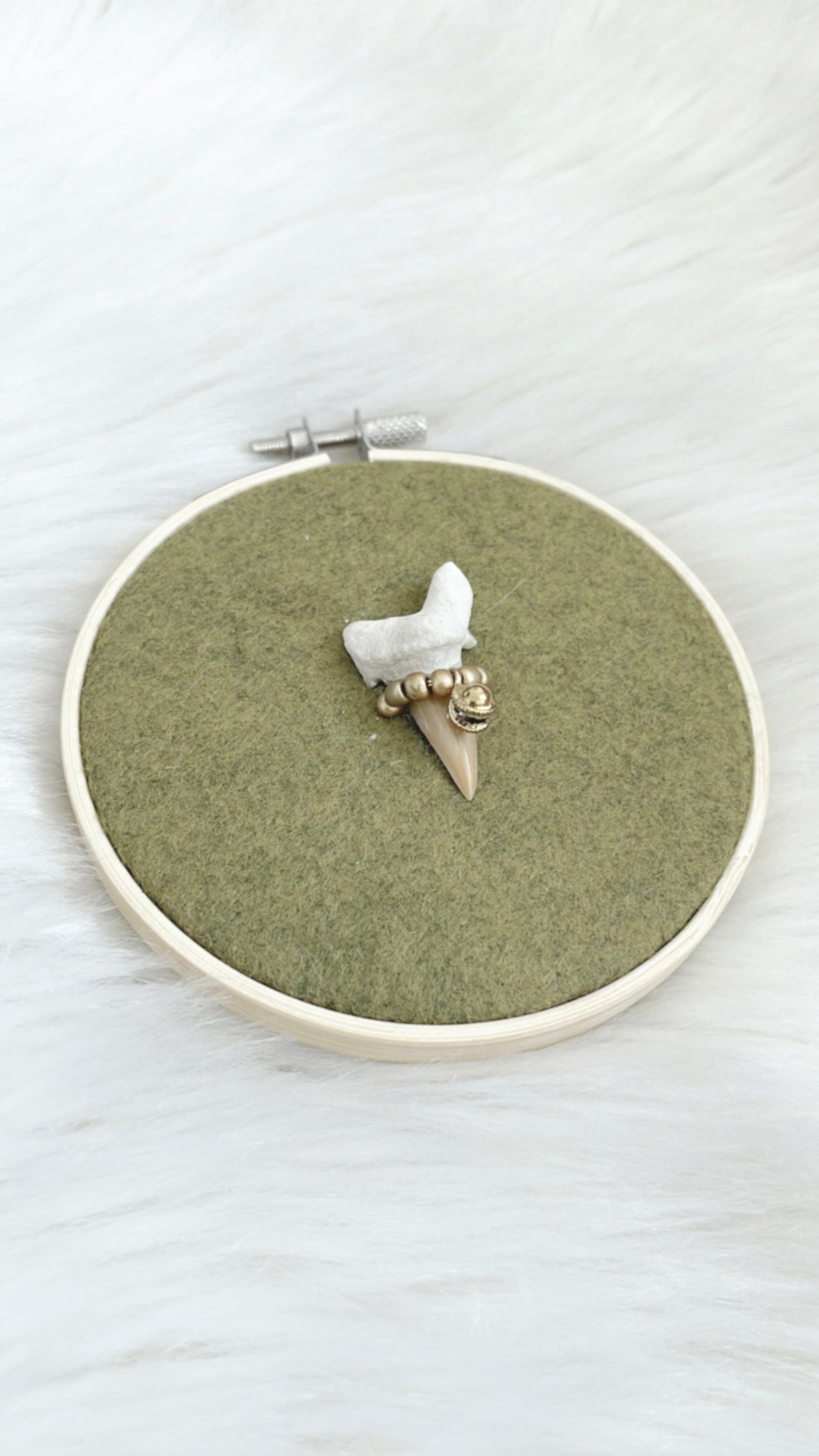 Deirdre Mixed Media Hoop - 4.5in