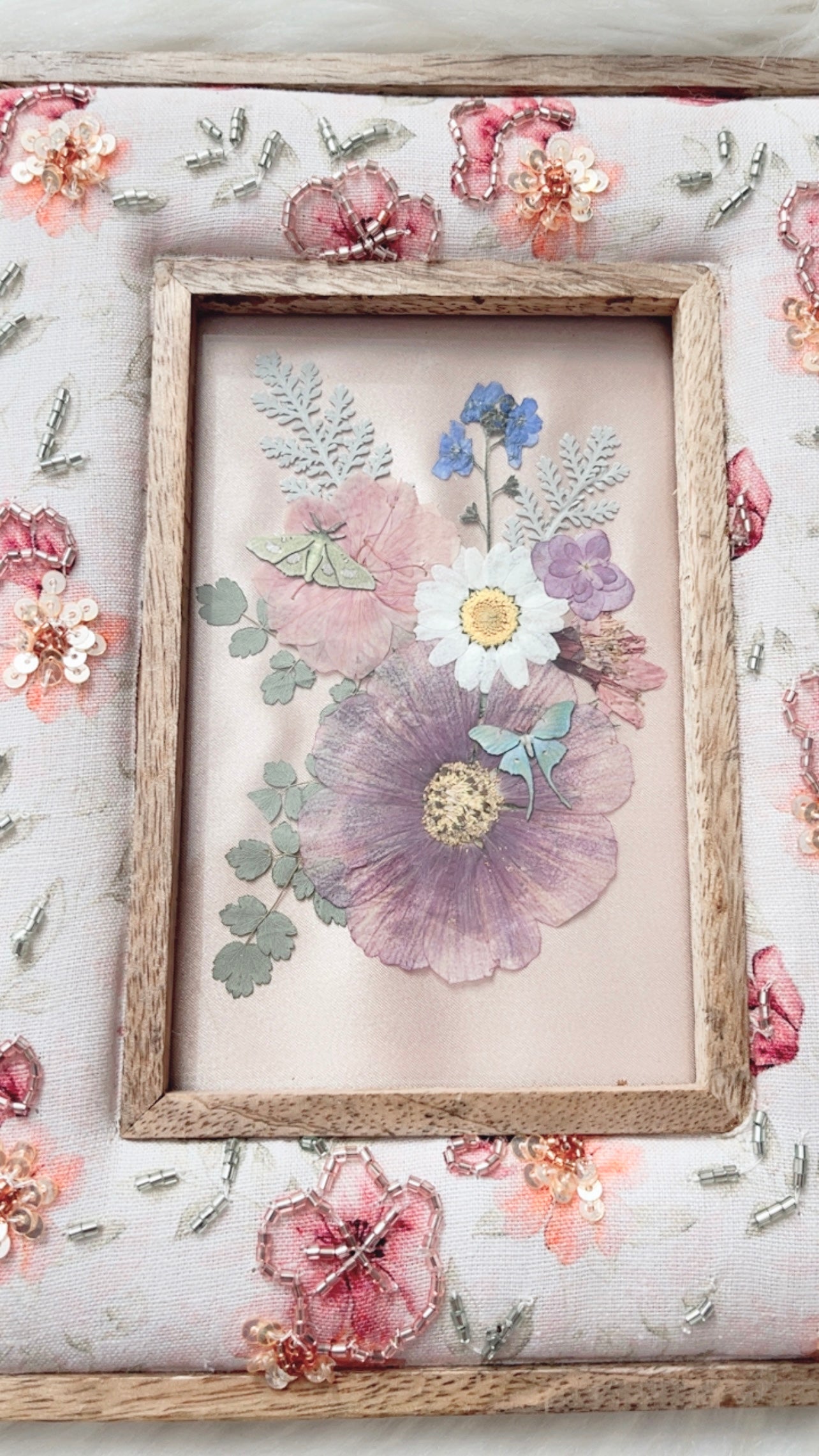 Genevieve Paper Replica Embroidered Frame