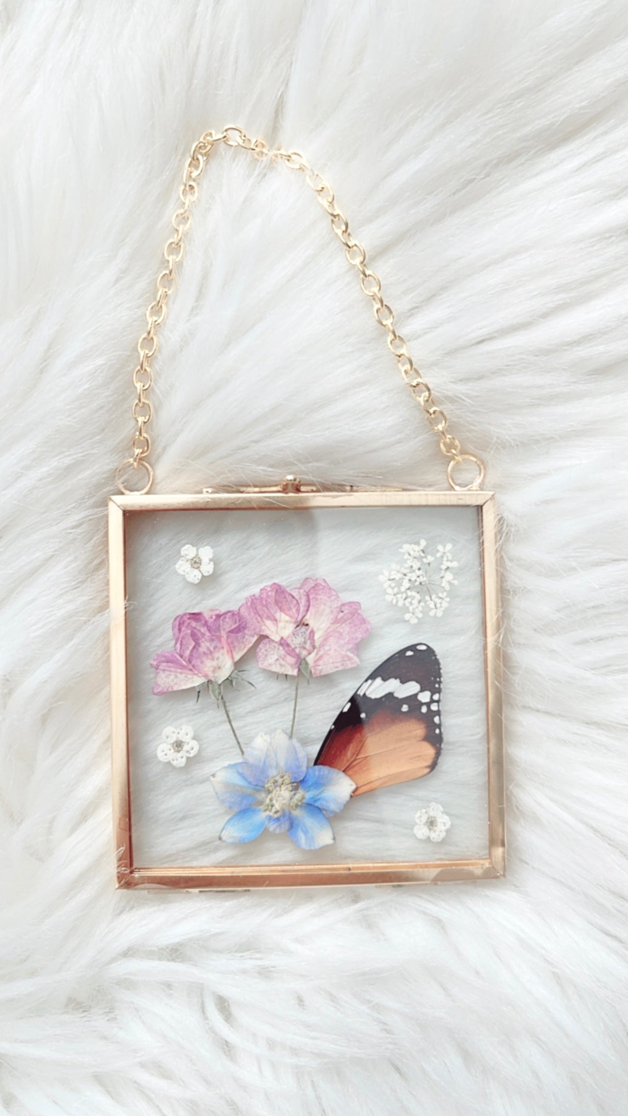 Hailey Butterfly Floral Frame