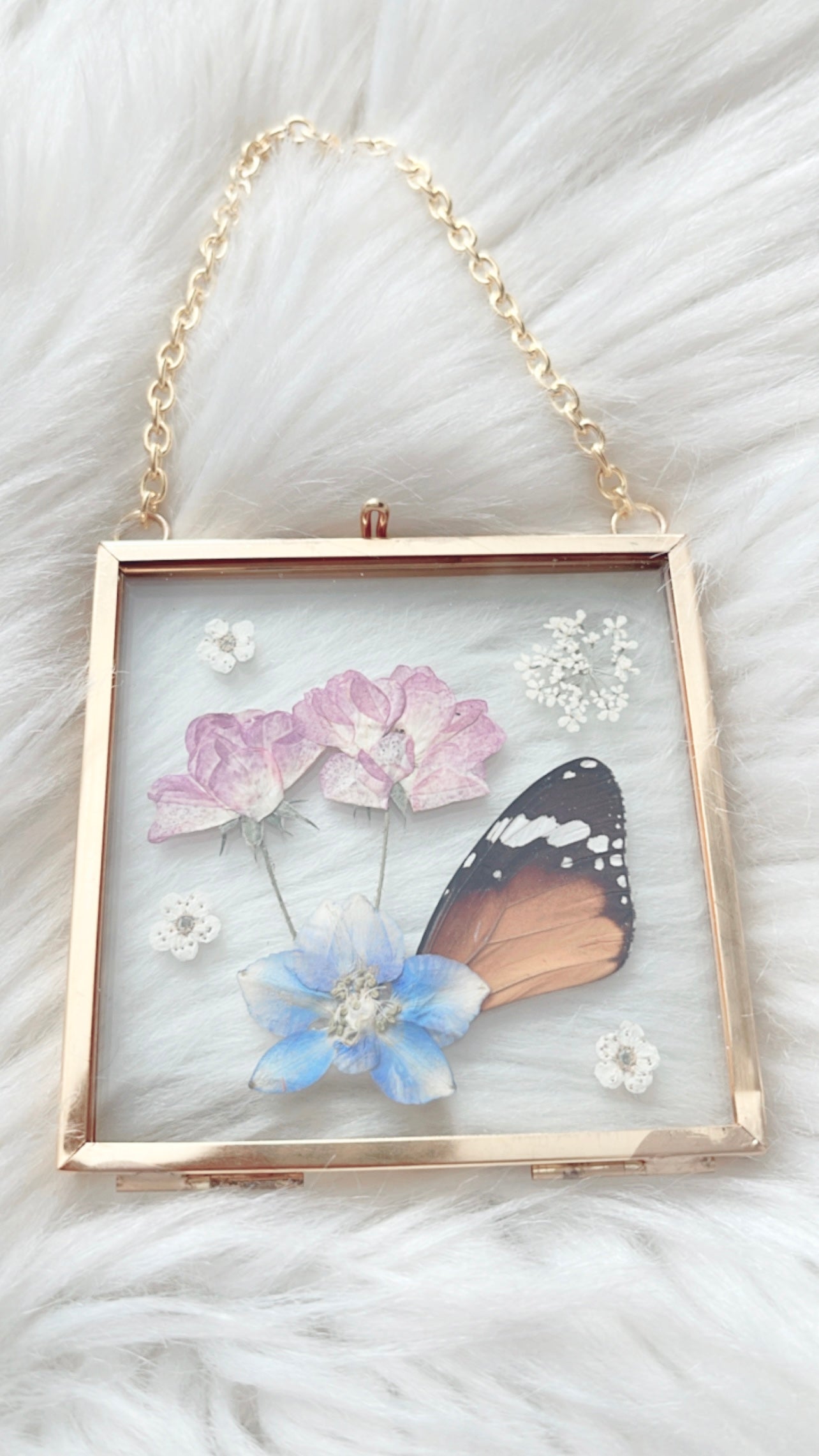 Hailey Butterfly Floral Frame