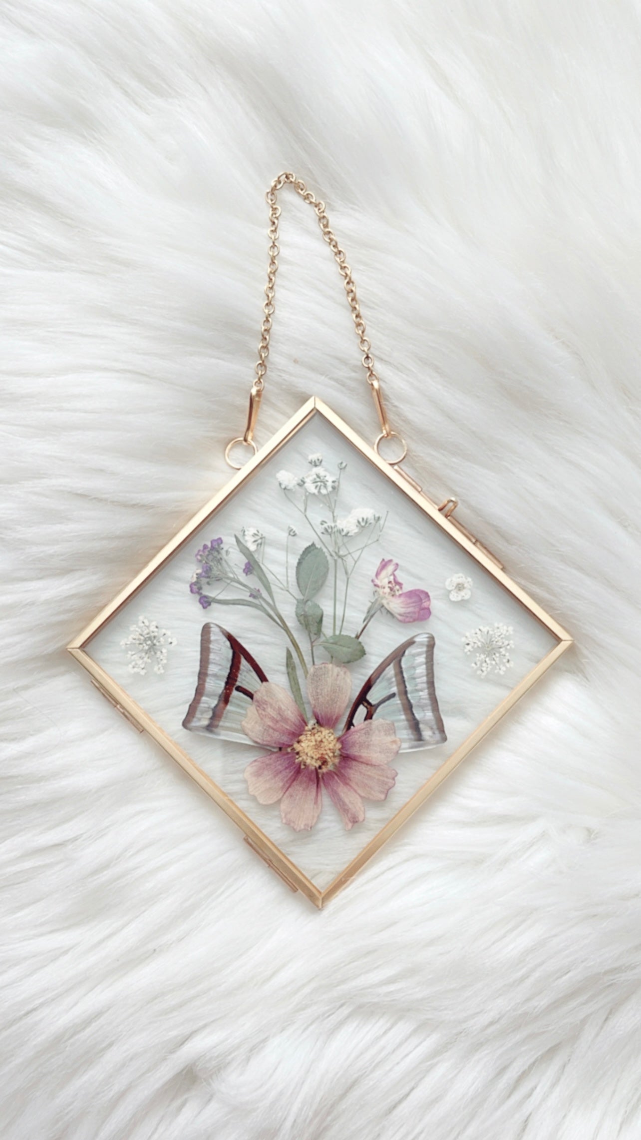 Hazel Butterfly Floral Frame