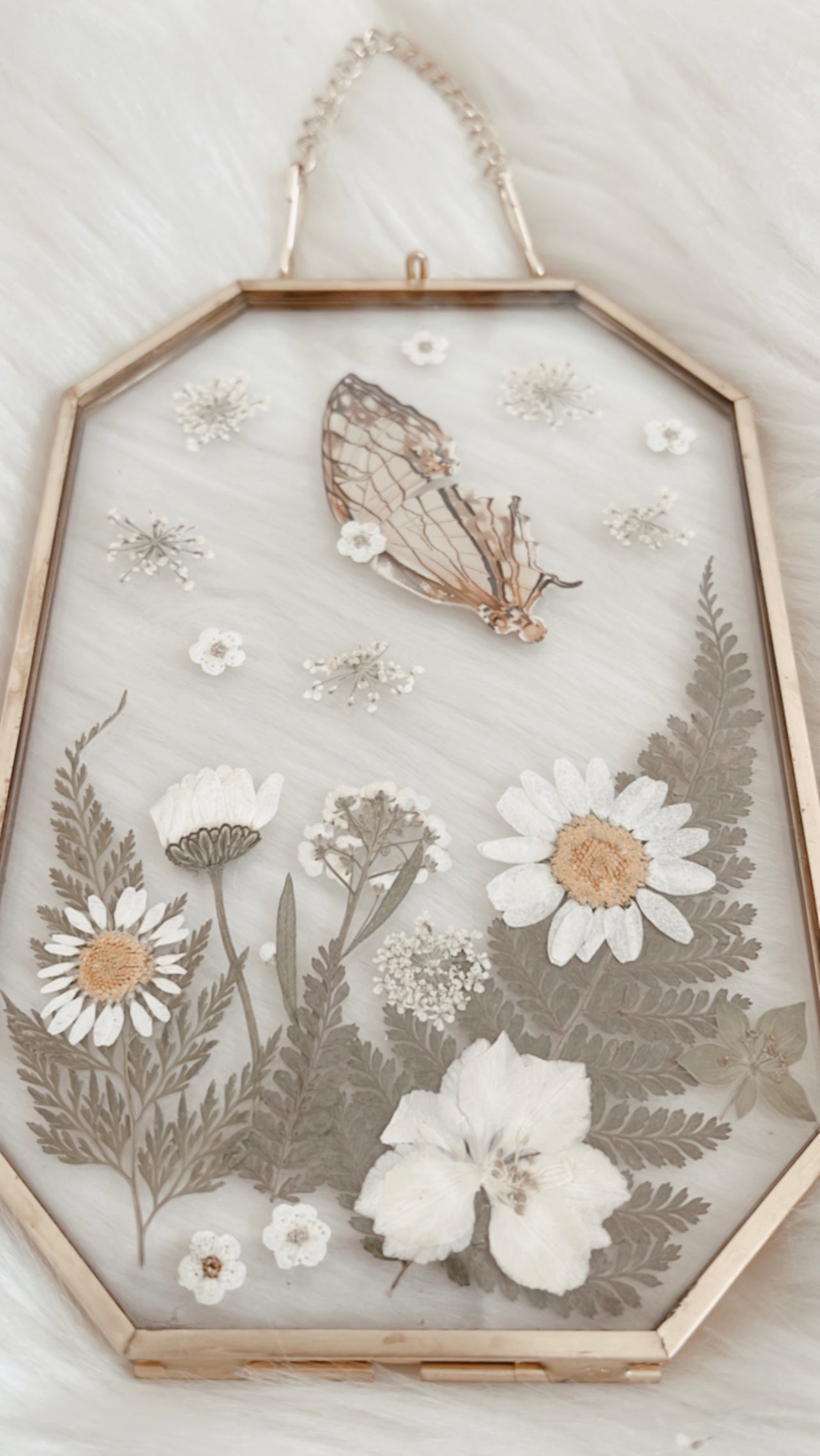 Jeanne Butterfly Floral Frame