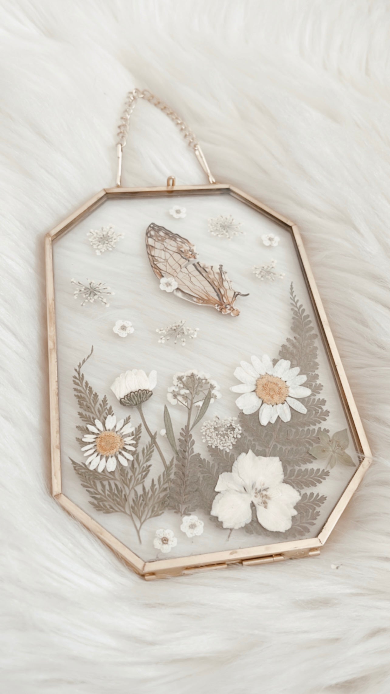 Jeanne Butterfly Floral Frame