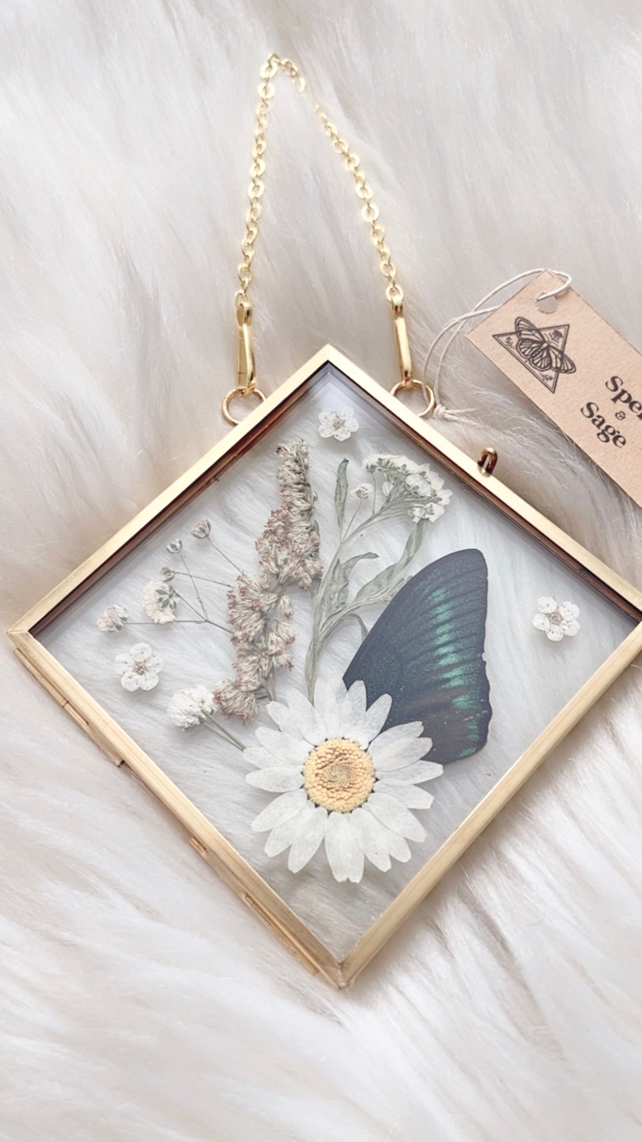 Jess Butterfly Floral Frame <4.75x4.75in>