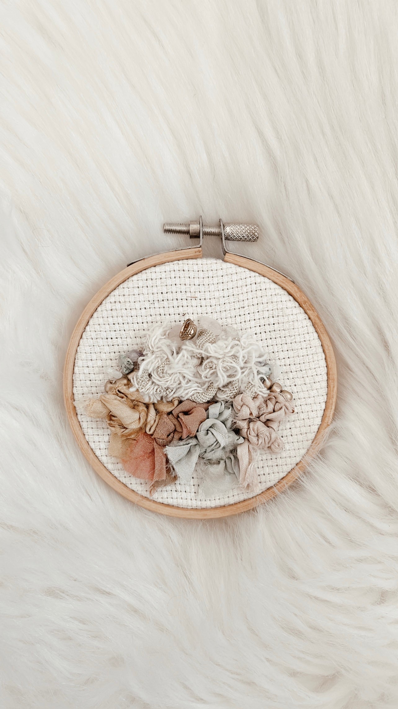 Layla Mixed Media Hoop - 3.5in