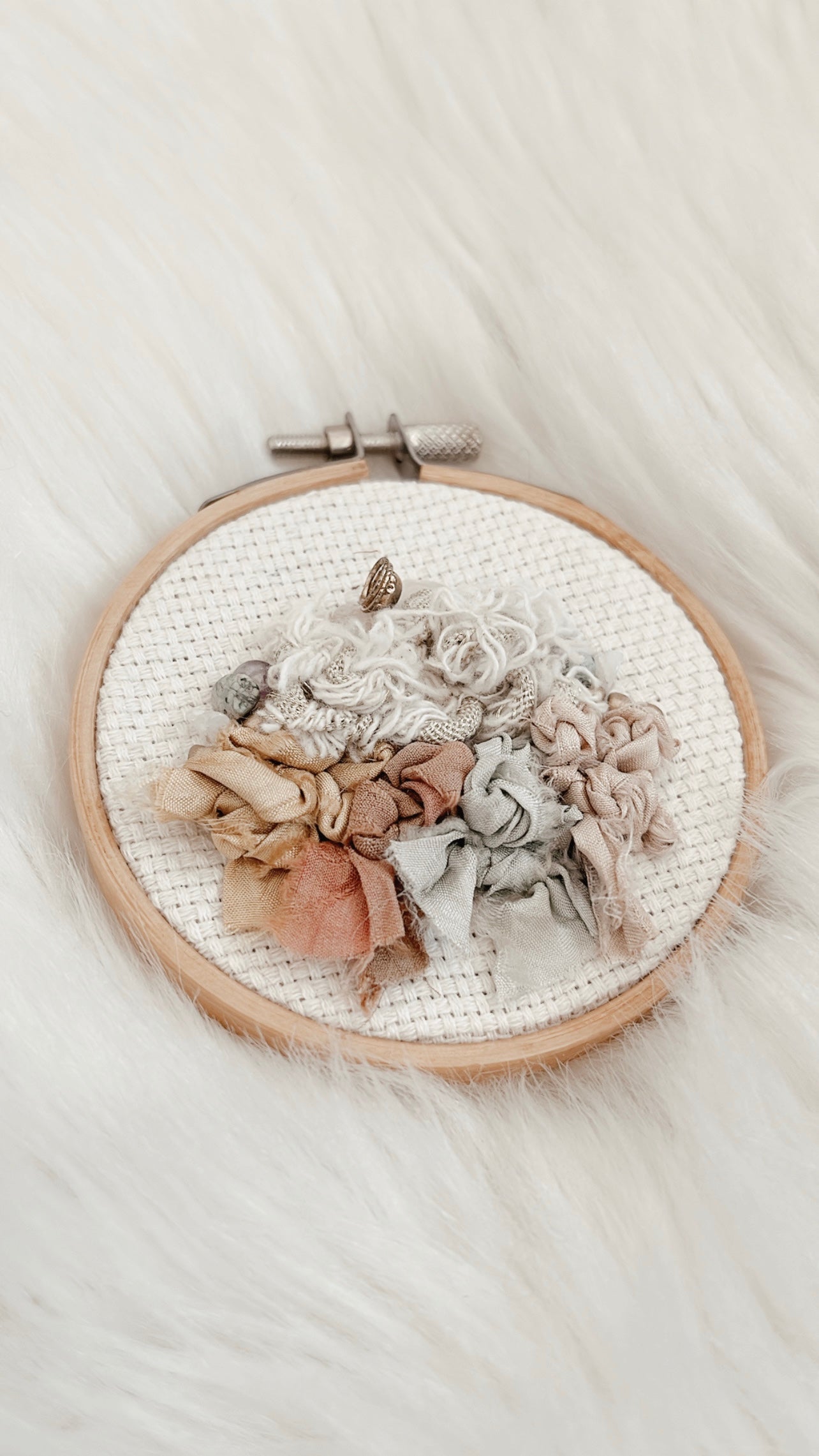 Layla Mixed Media Hoop - 3.5in
