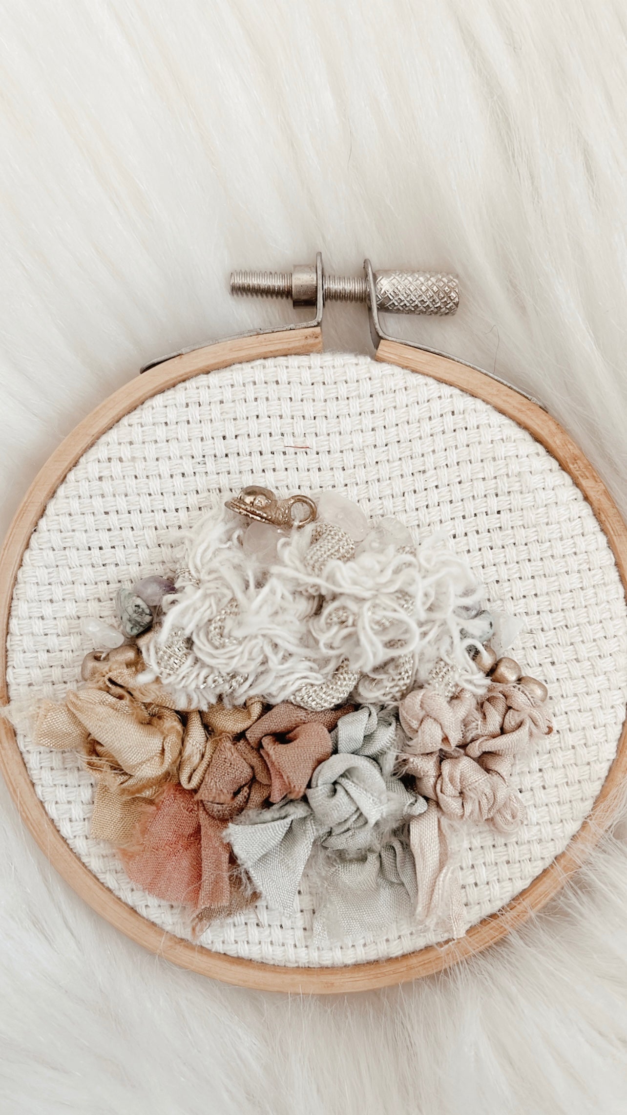 Layla Mixed Media Hoop - 3.5in