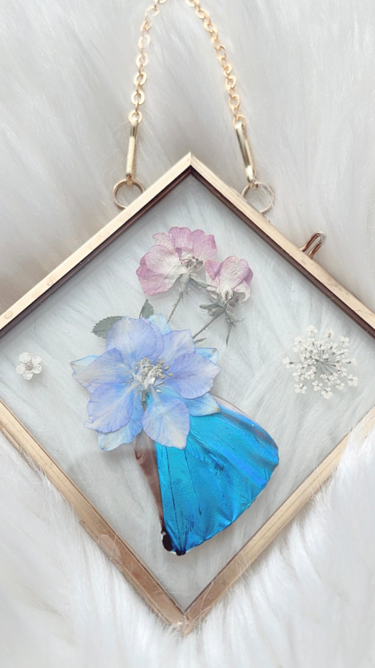 Leila Butterfly Floral Frame <4.75x4.75in>