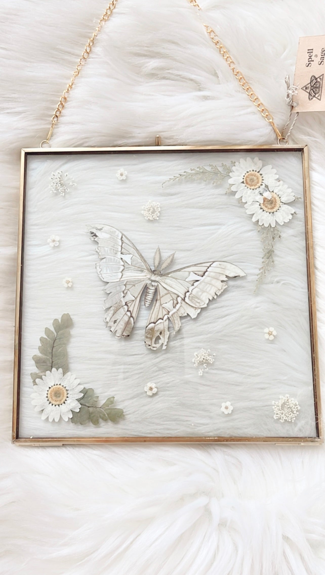 Maddie Paper Replica Floral Frame <8x8in>
