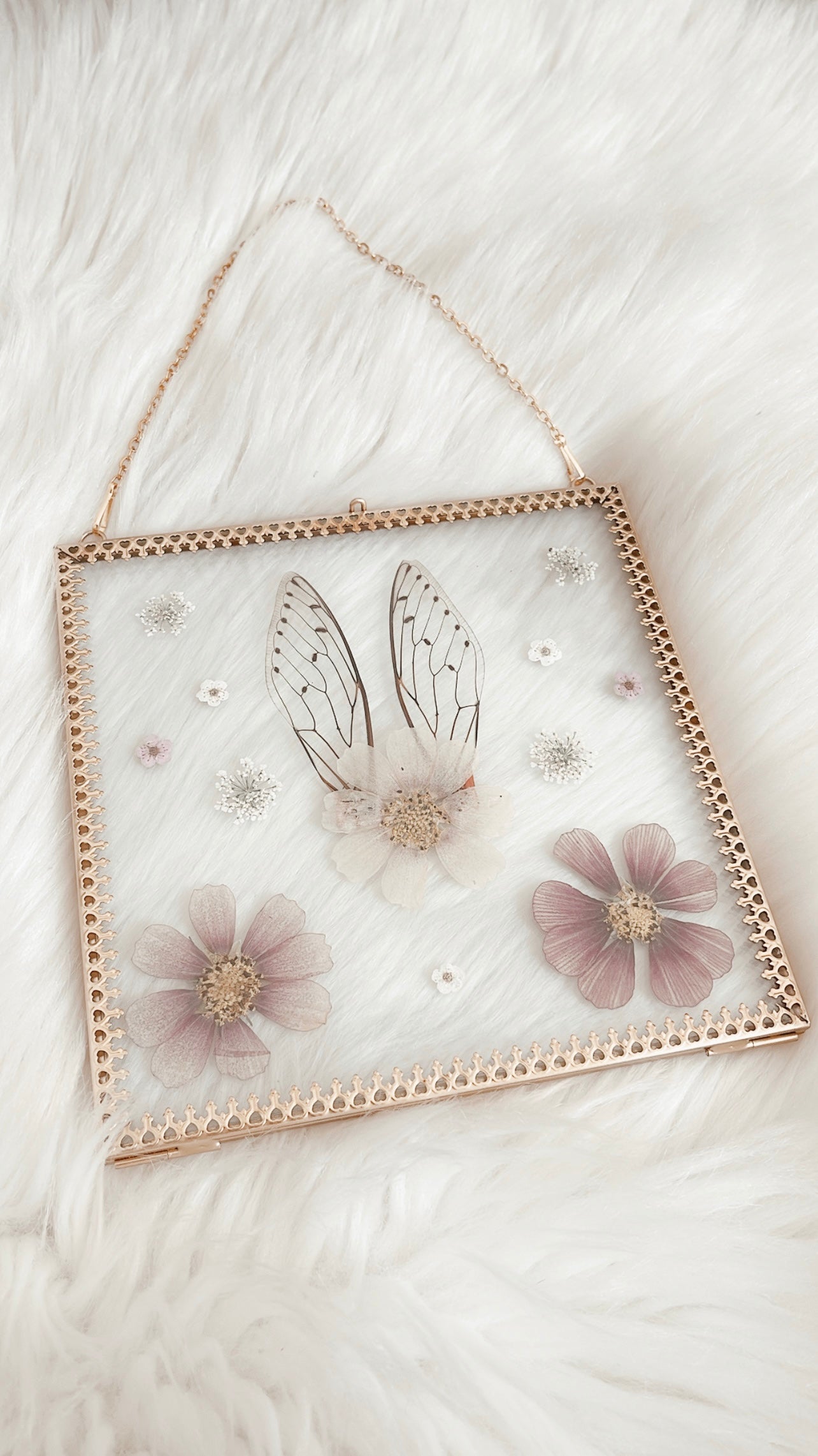 Magnolia Cicada Floral Frame
