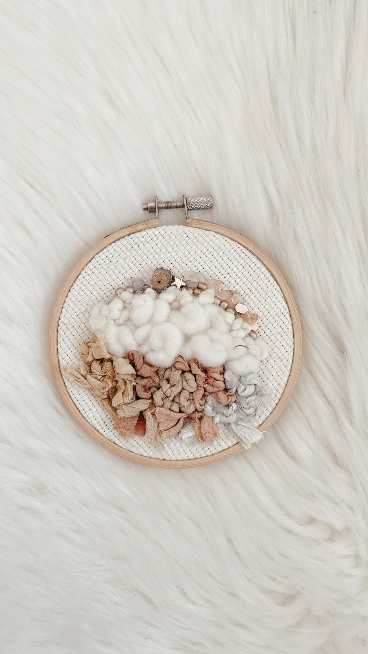 Maia Mixed Media Hoop - 4.5in