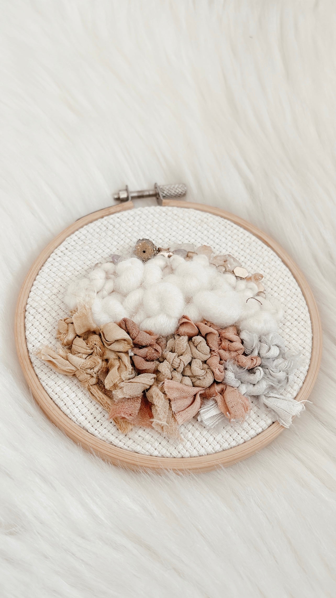 Maia Mixed Media Hoop - 4.5in