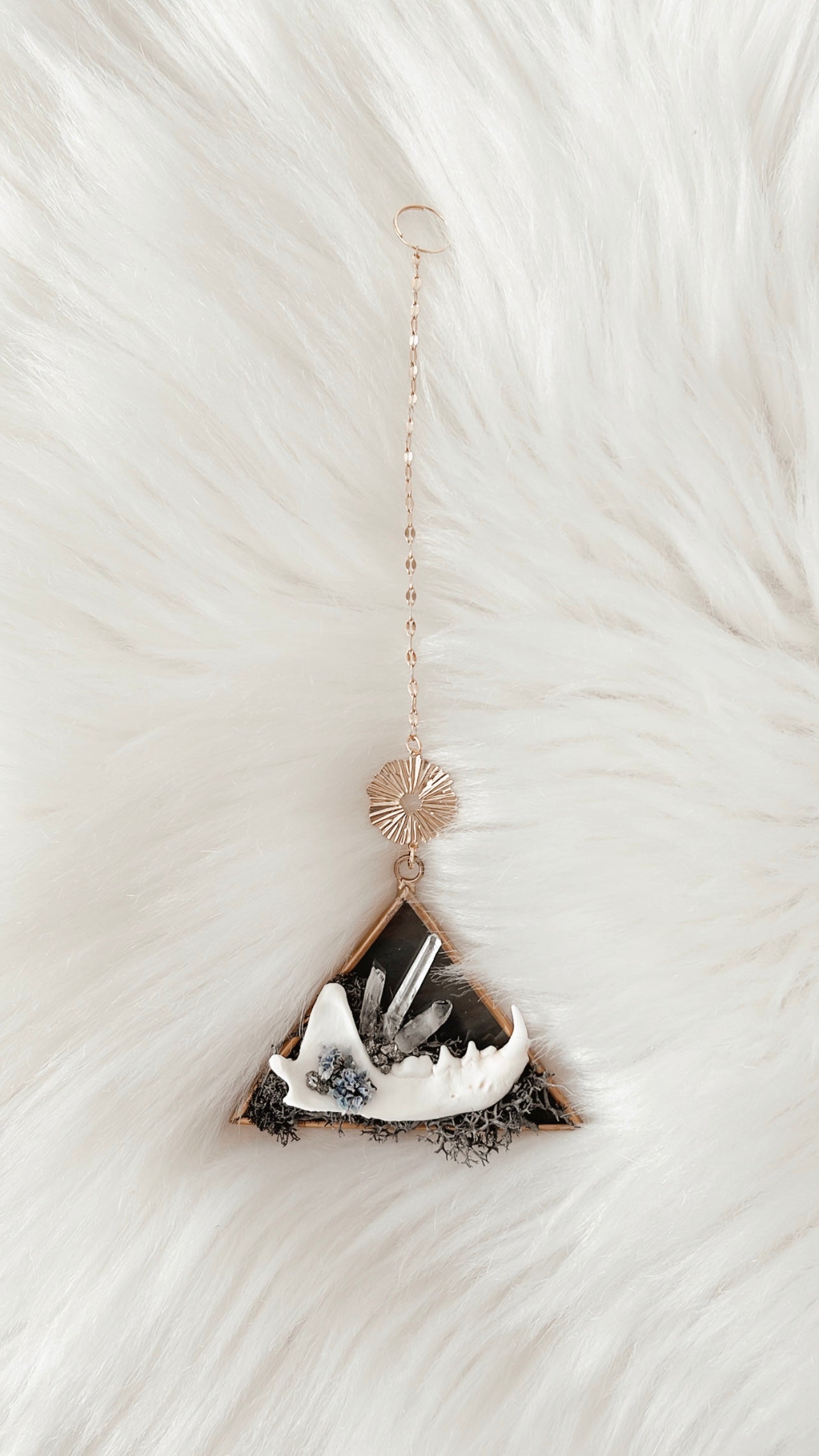 Micki Mink Jaw Stained Glass Hanging