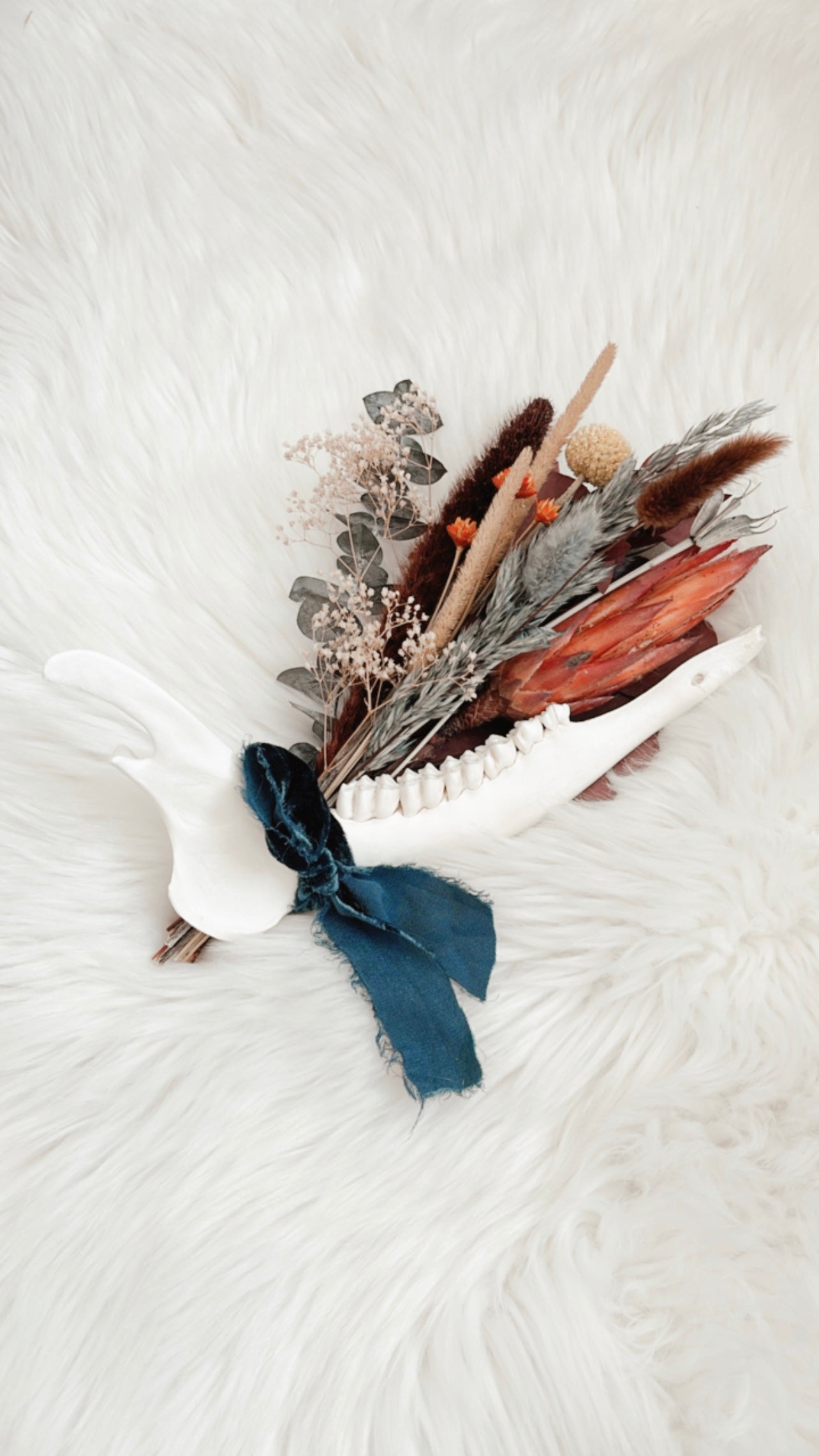 Deer Jaw Floral Arrangement