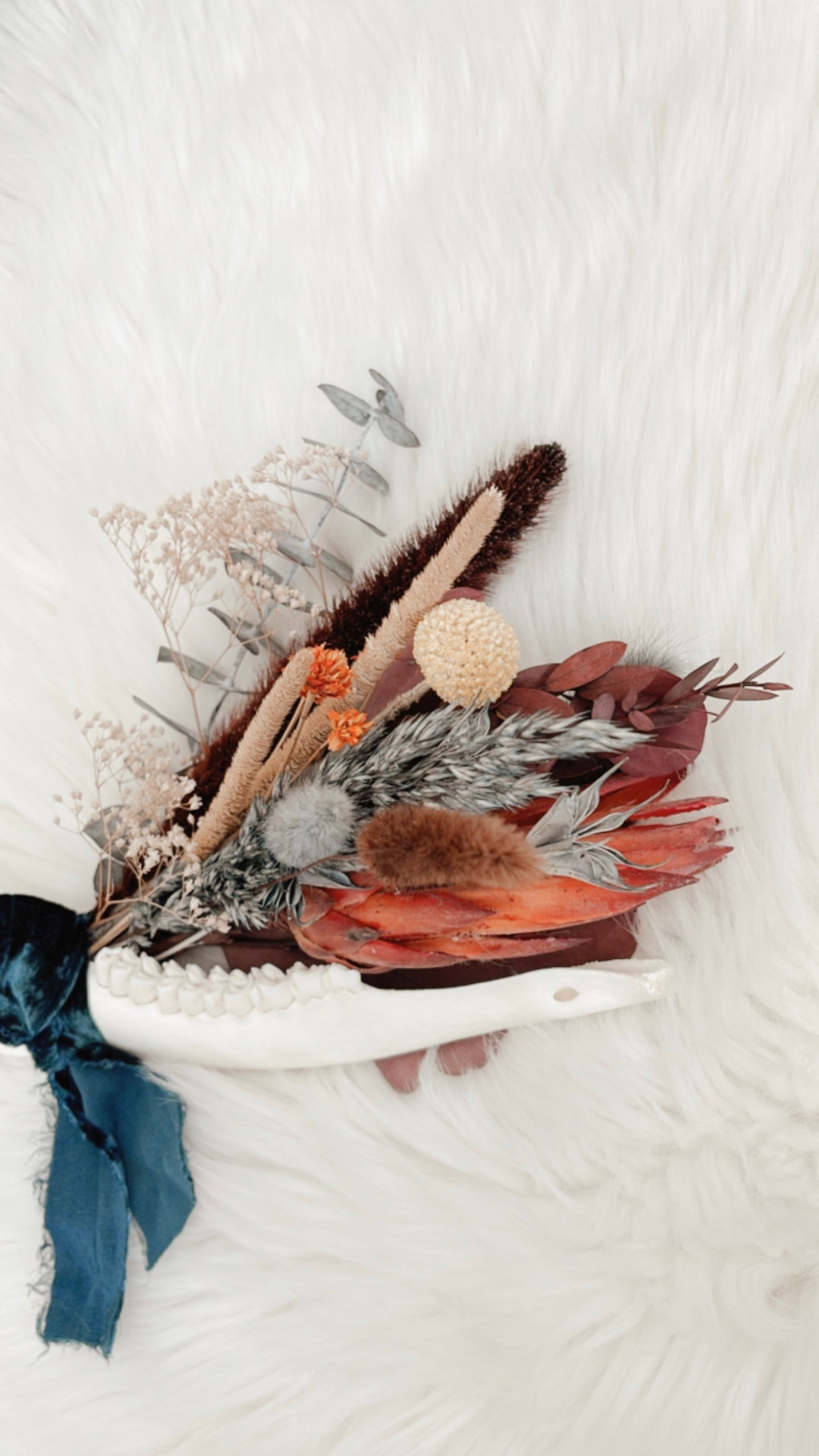 Deer Jaw Floral Arrangement