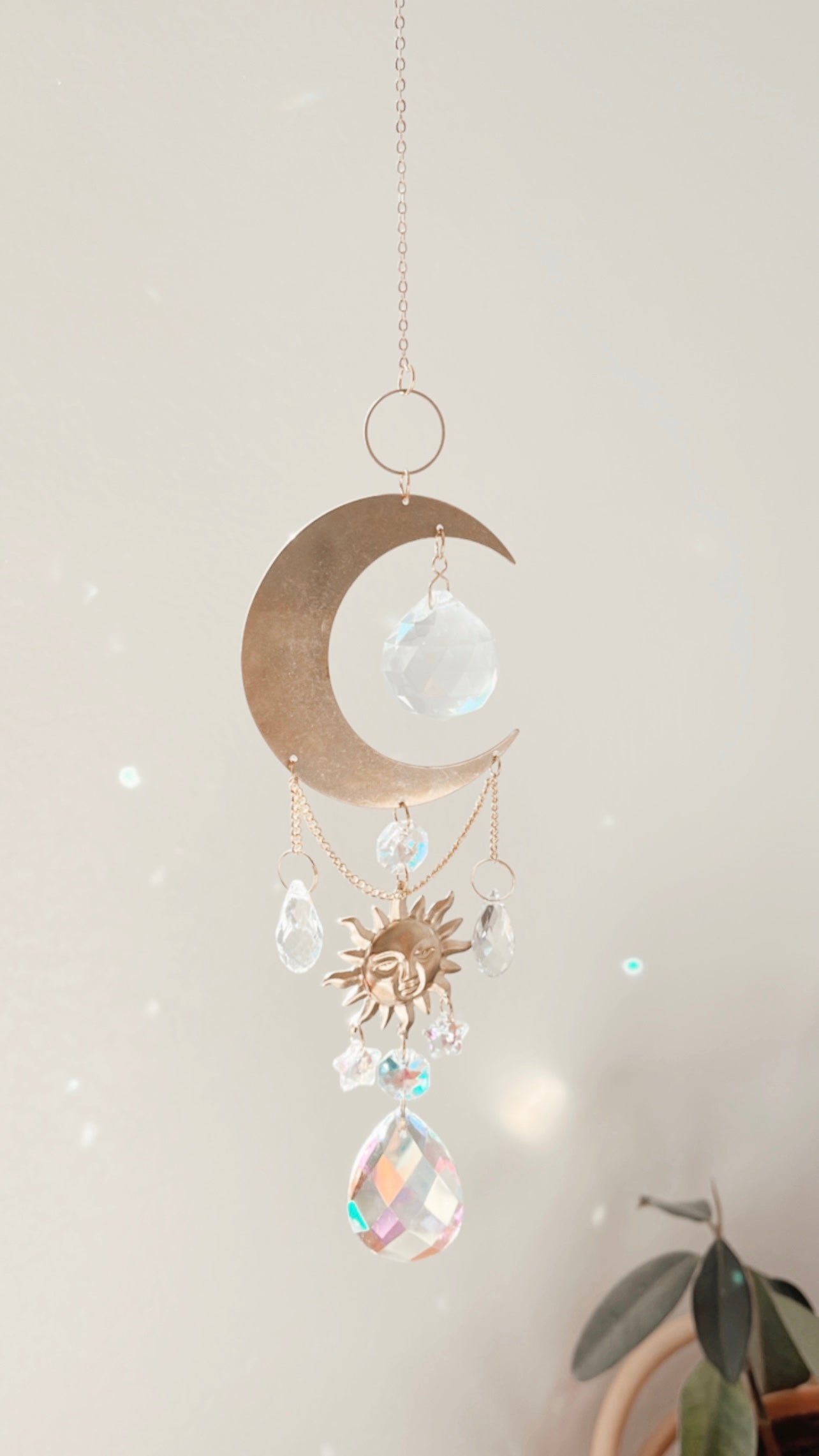 Risette Crescent Moon Suncatcher