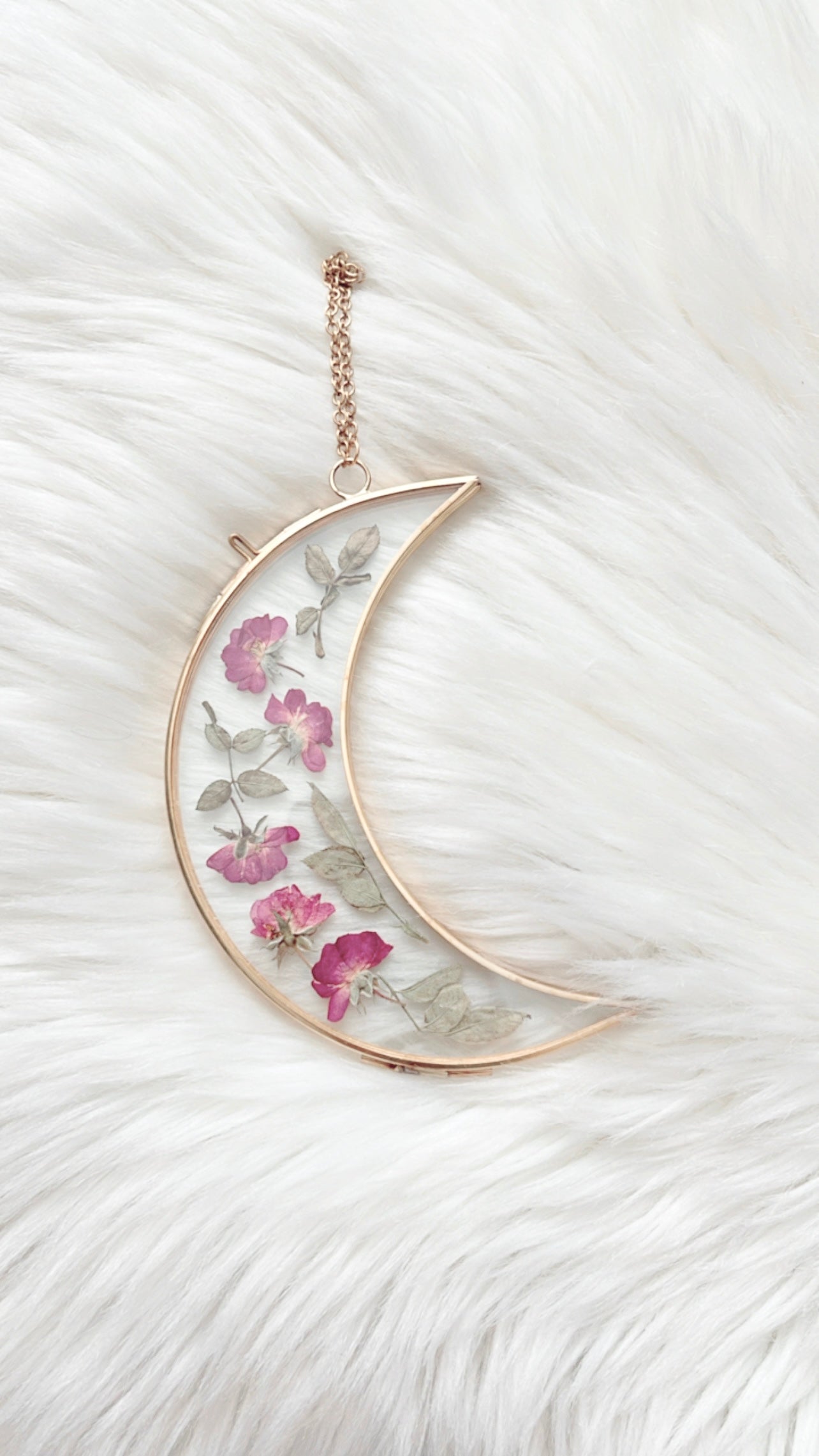 Rose Moon Floral Frame