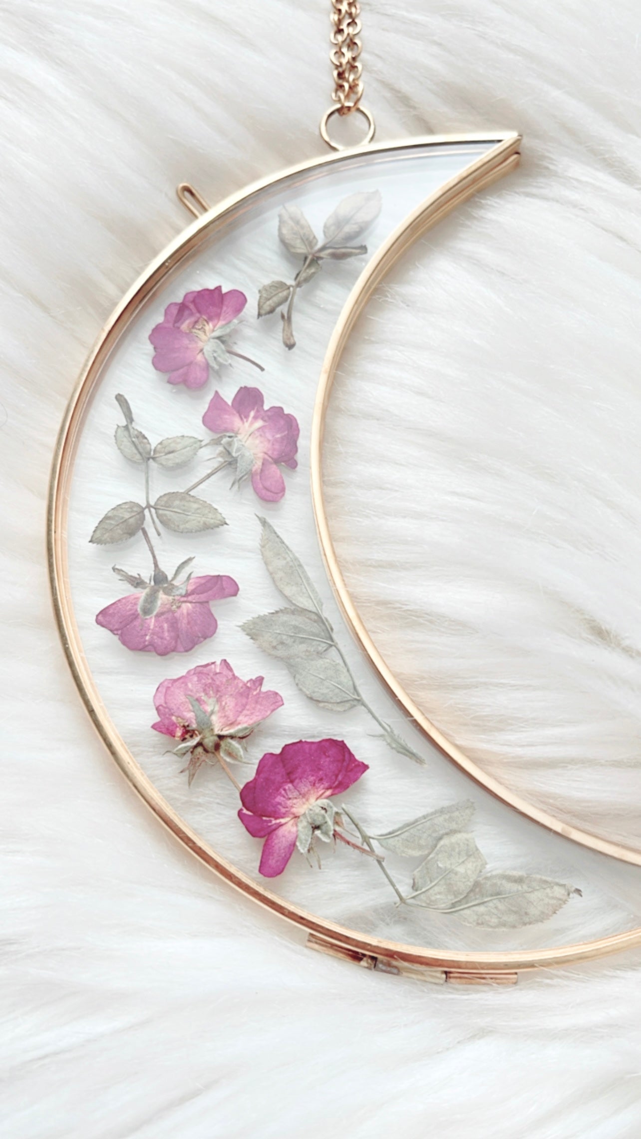 Rose Moon Floral Frame