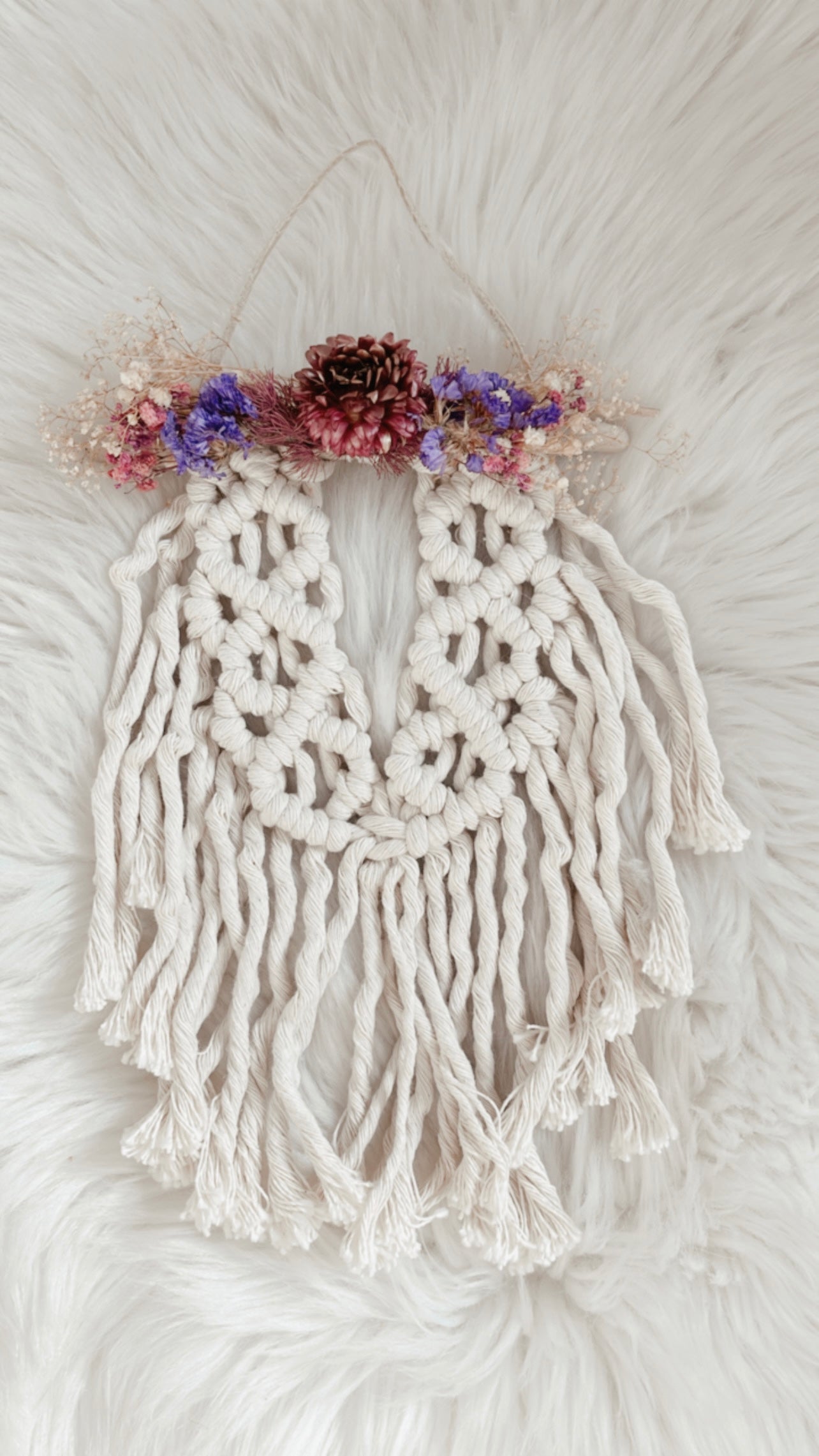 Rosie Floral Macrame Hanging