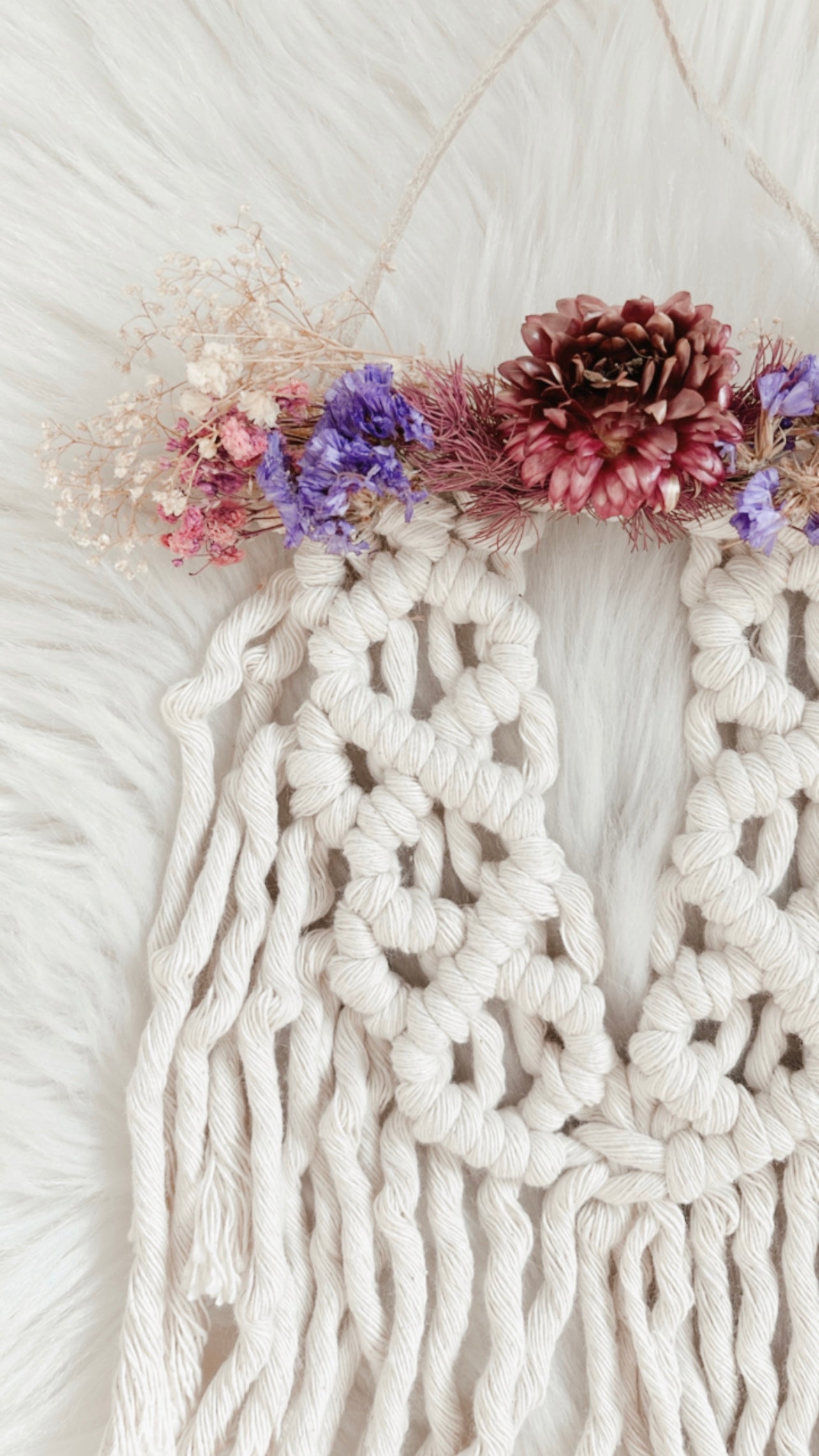 Rosie Floral Macrame Hanging