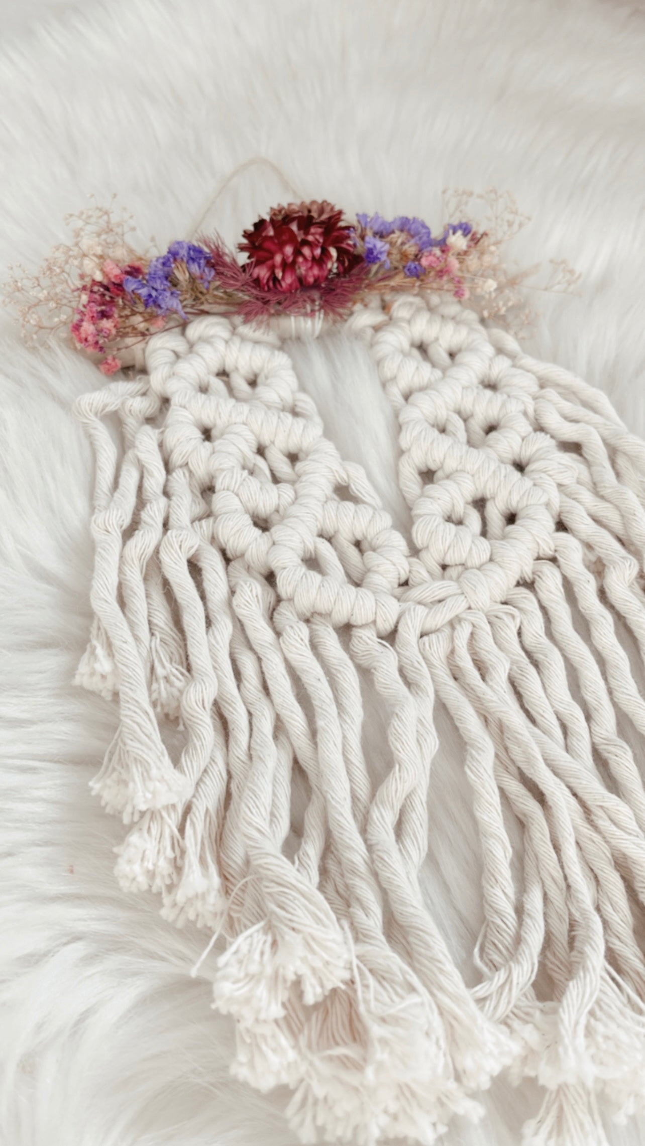 Rosie Floral Macrame Hanging