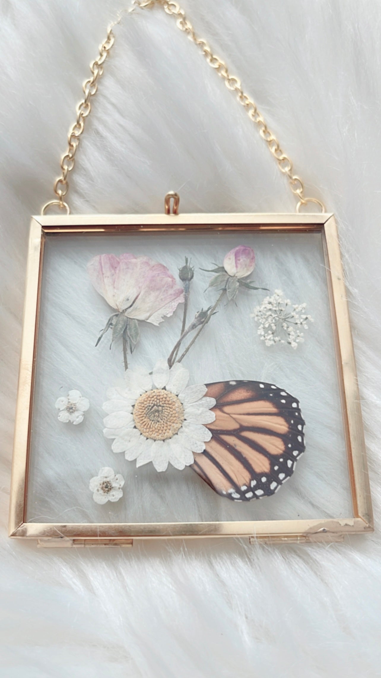 Serena Butterfly Floral Frame <3x3in>