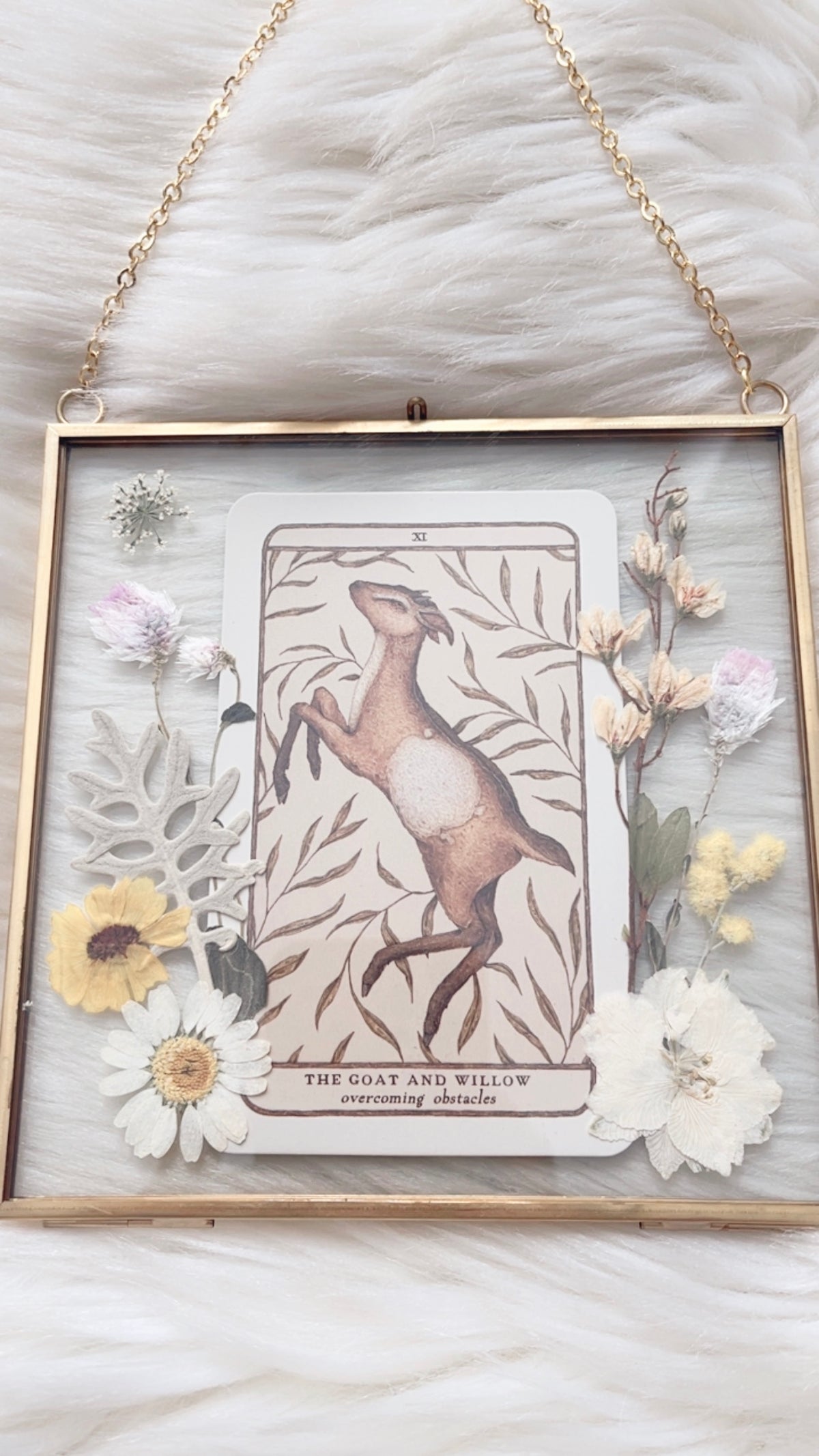 The Goat and Willow Oracle Floral Frame