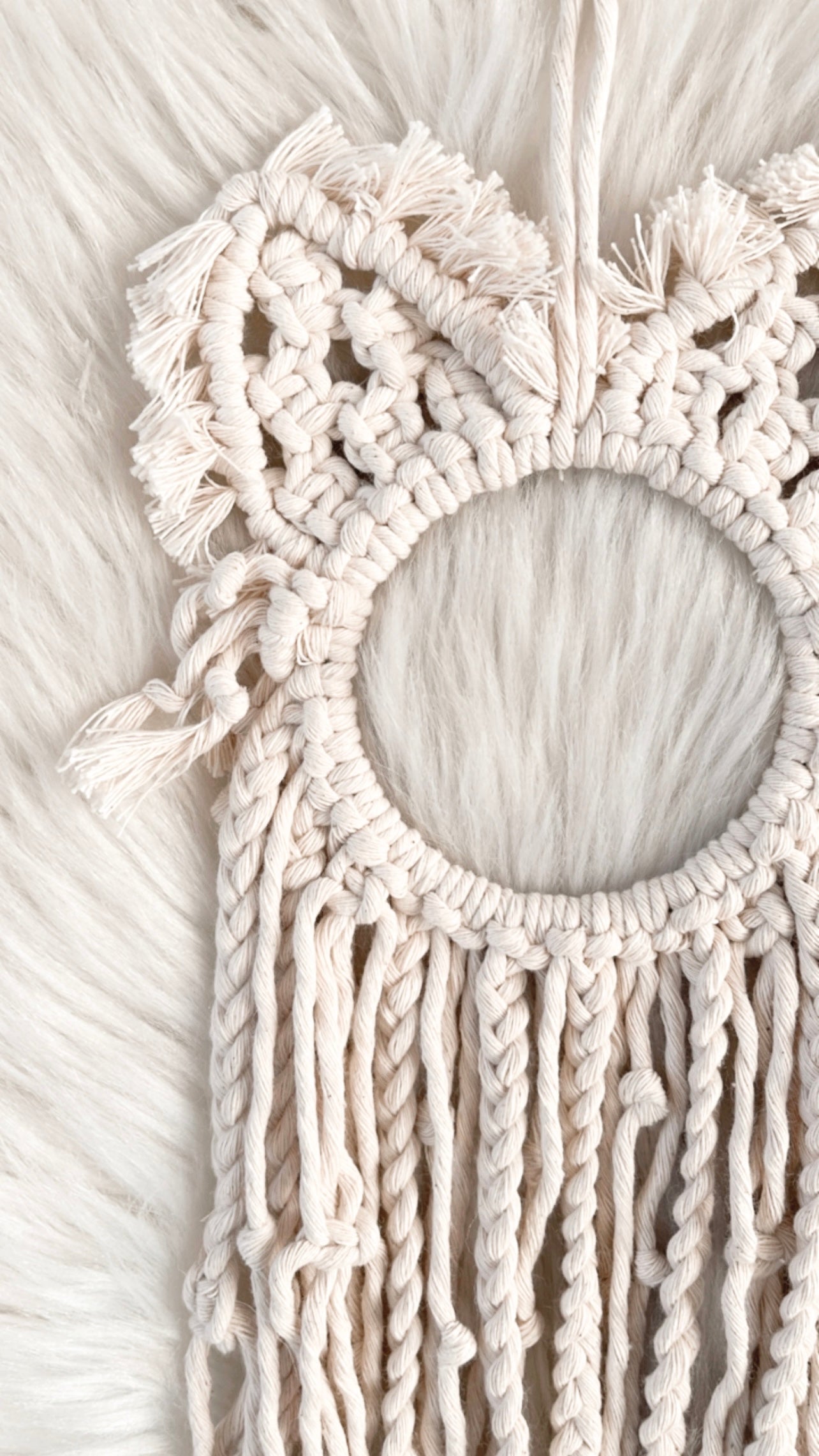 Kitty Macrame Hanging