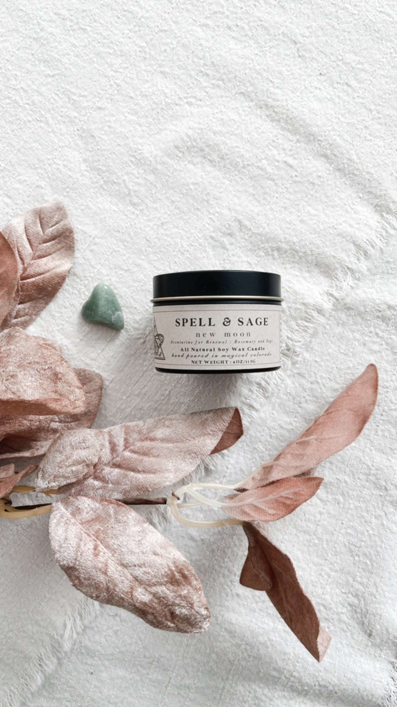 Moon Cycle : New Moon 4oz Candle