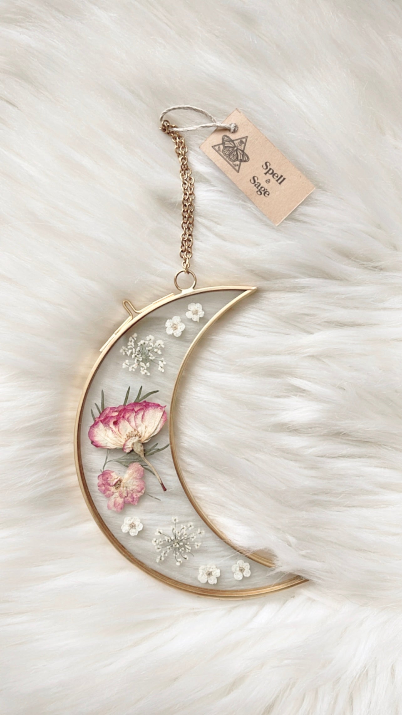 Ada Moon Floral Frame <5.5in>