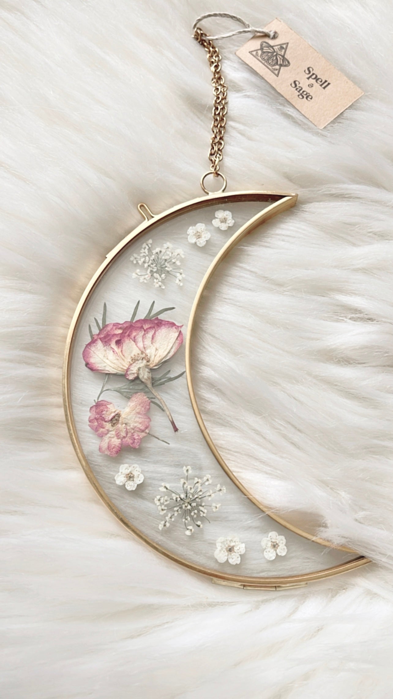 Ada Moon Floral Frame <5.5in>