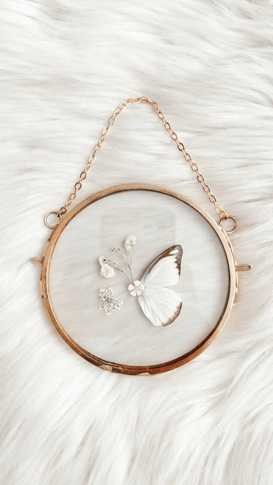 Agnes Butterfly Floral Frame