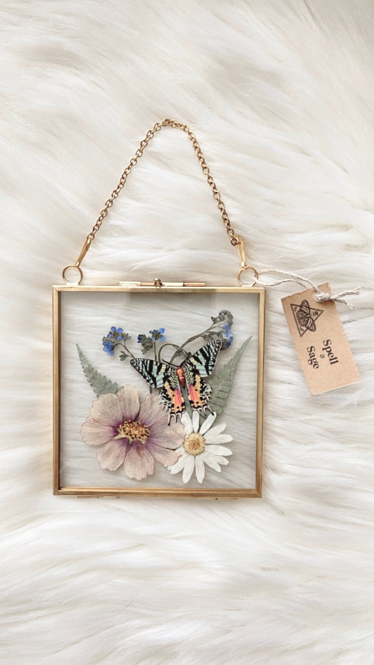 Agnes Paper Replica Floral Frame <4x4in>
