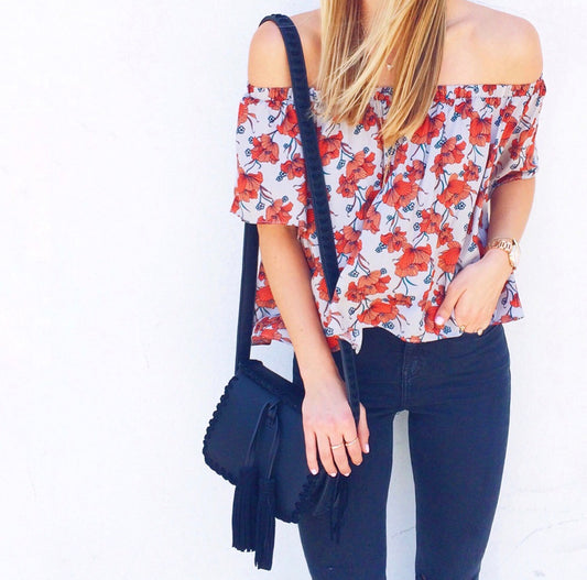 EUC ASTR the Label Floral Top (MEDIUM)