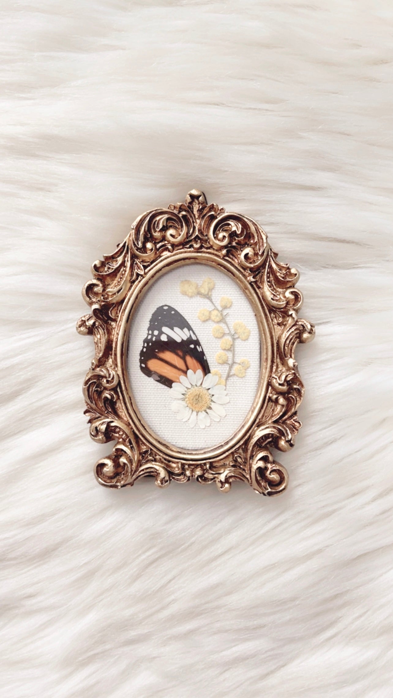 Aubrey Butterfly Ornate Frame <3.75x4.5in>