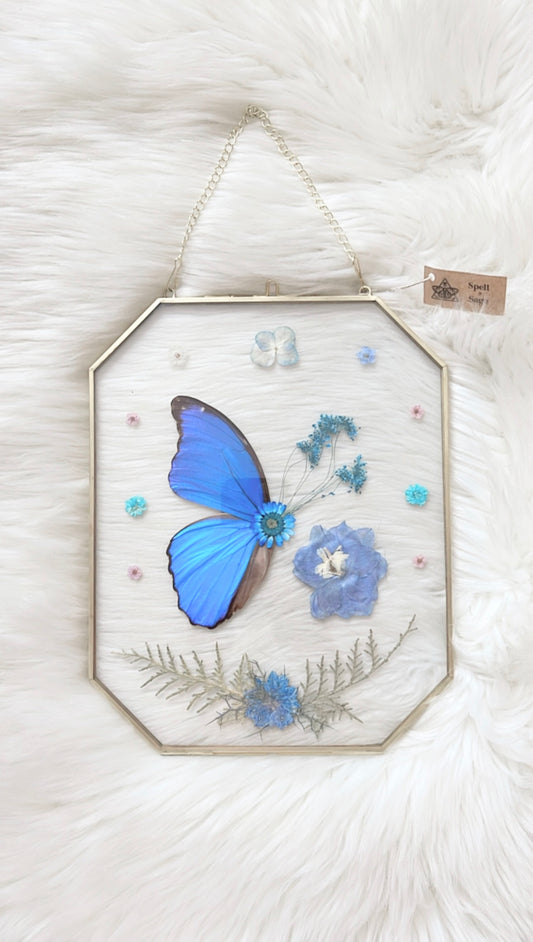 Bea Butterfly Floral Frame <8x10in>