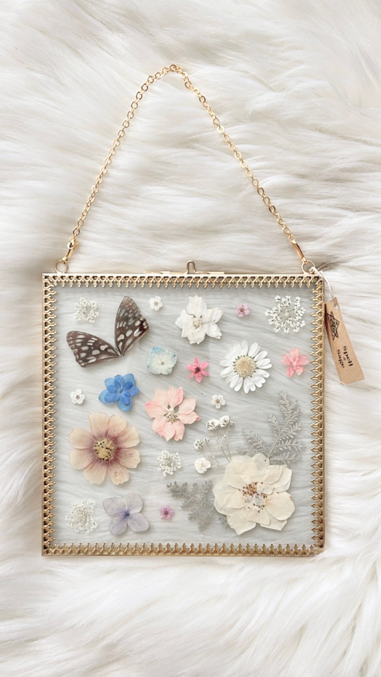 Betsy Butterfly Floral Frame <6.5x6.5in>