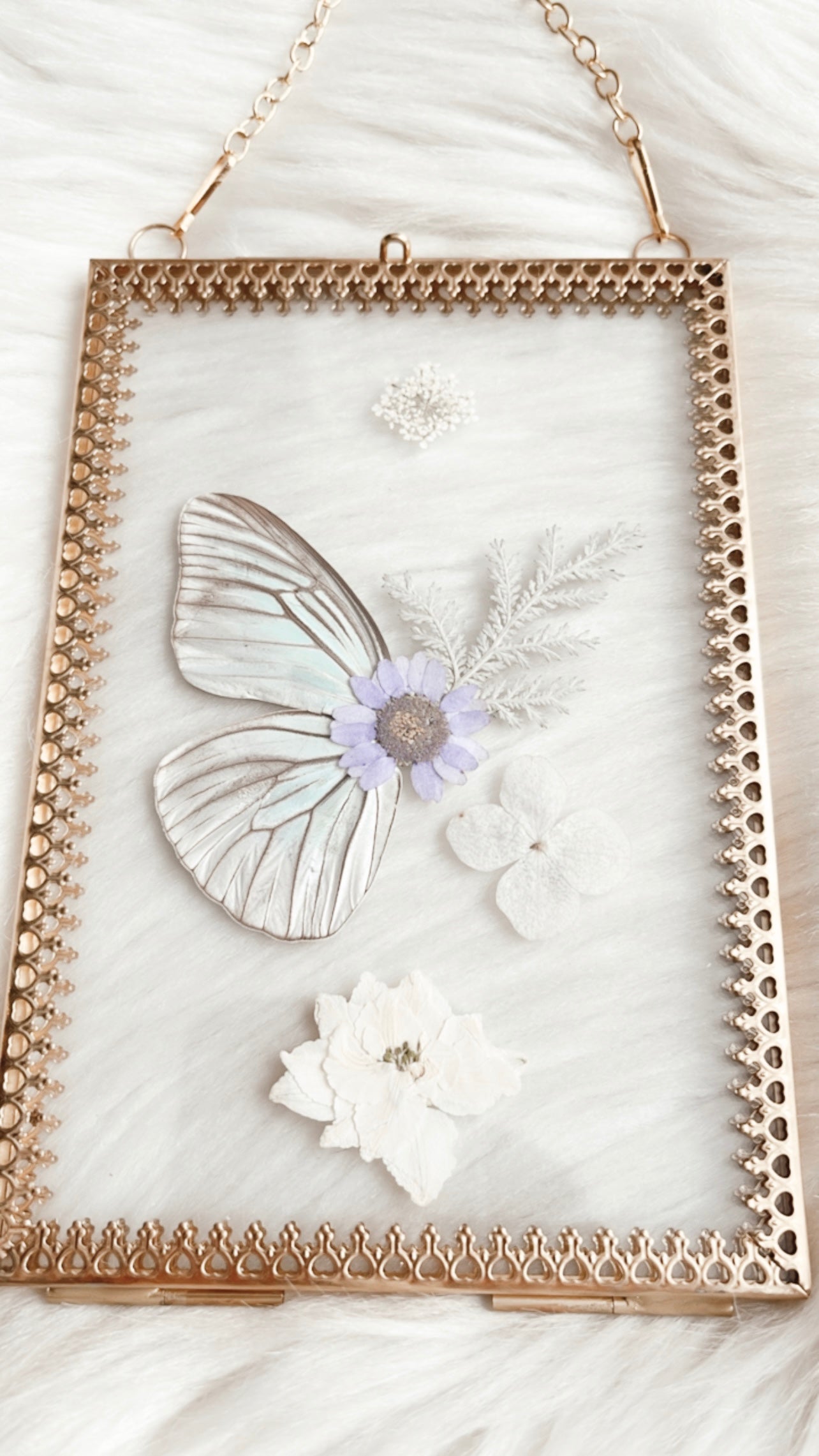 Brianna Butterfly Floral Frame