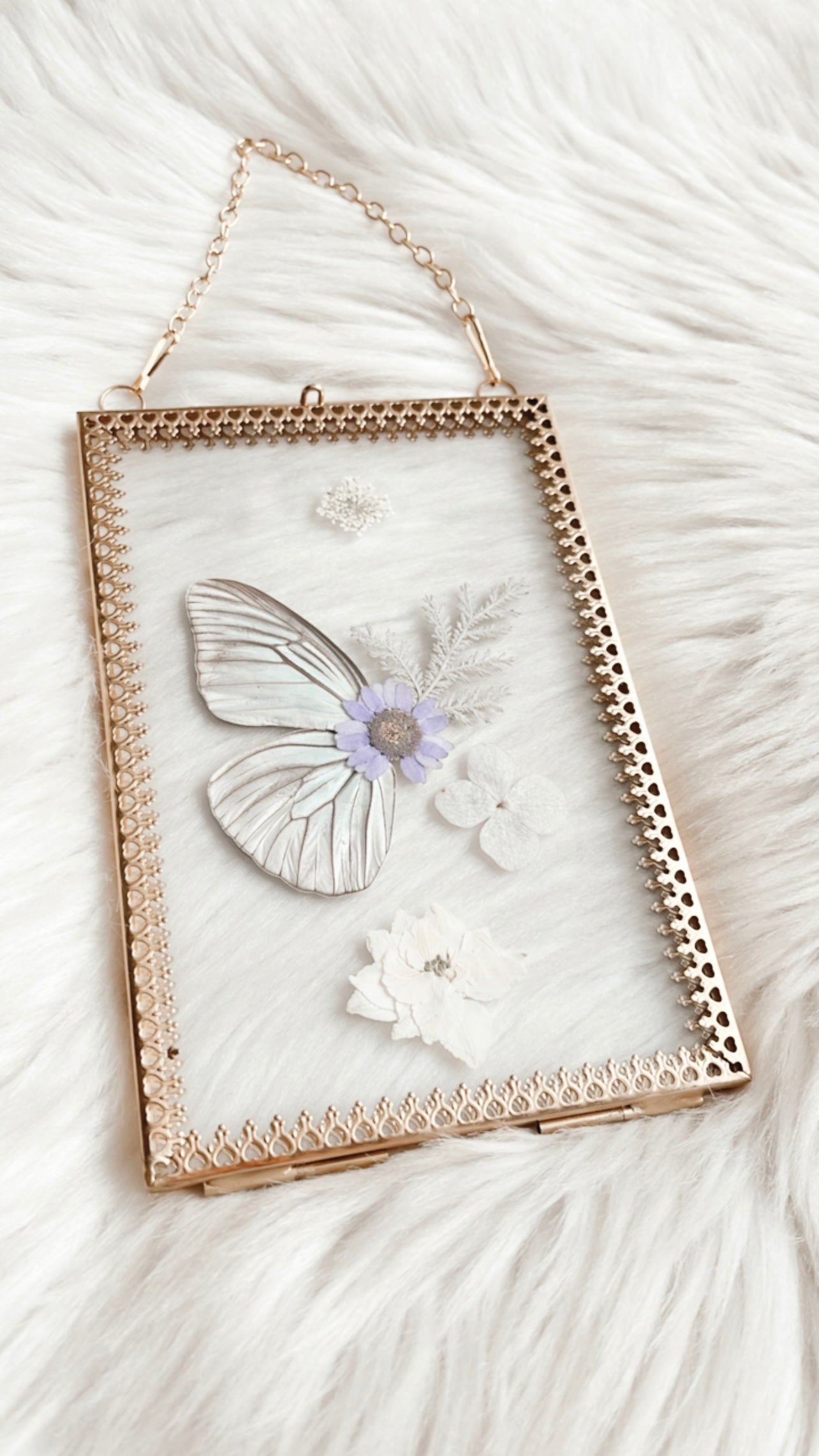 Brianna Butterfly Floral Frame