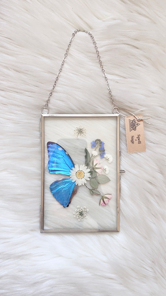Brielle Butterfly Floral Frame <4x6in>